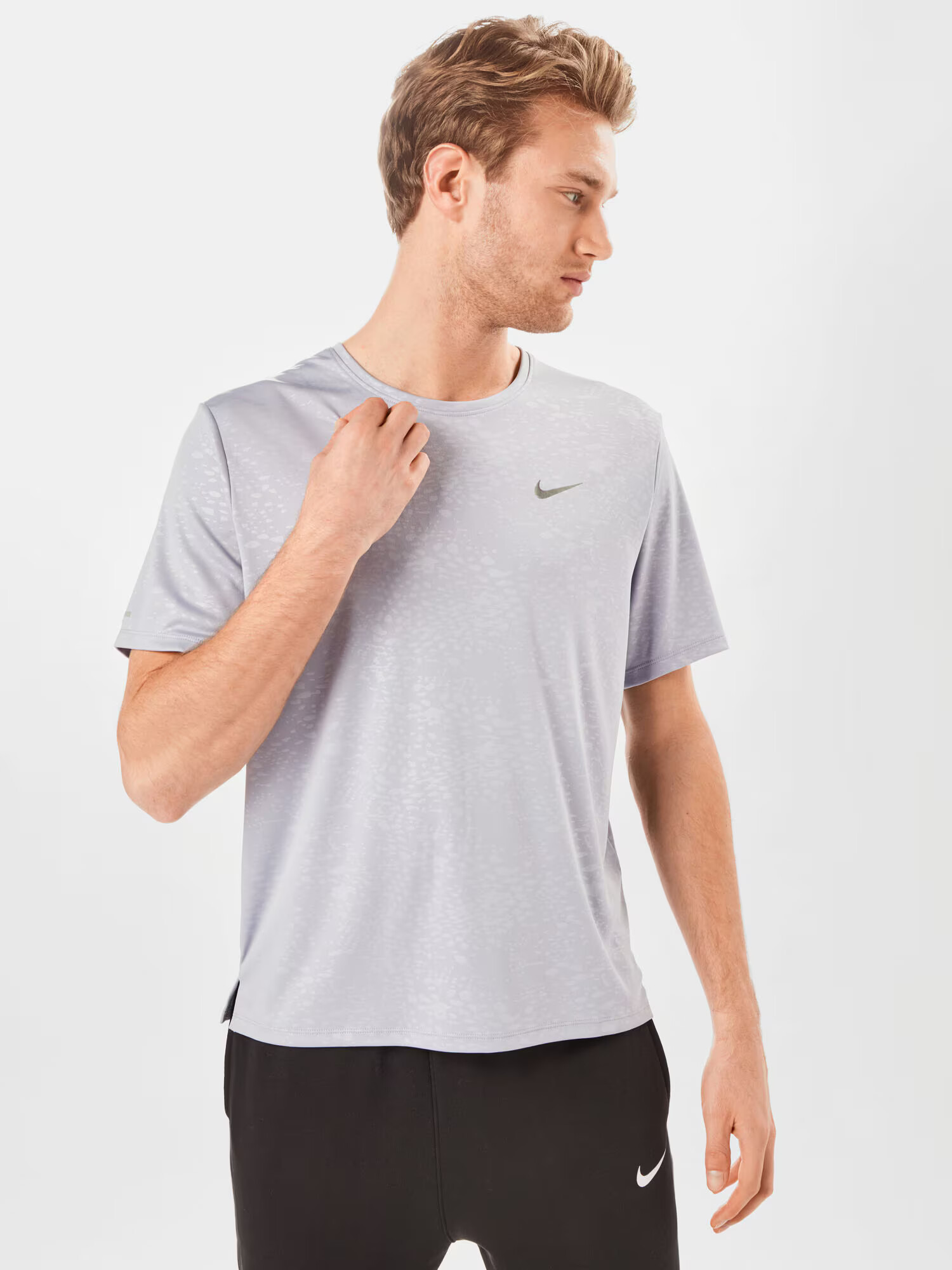 NIKE Tricou funcțional 'Miler Run Division' gri - Pled.ro