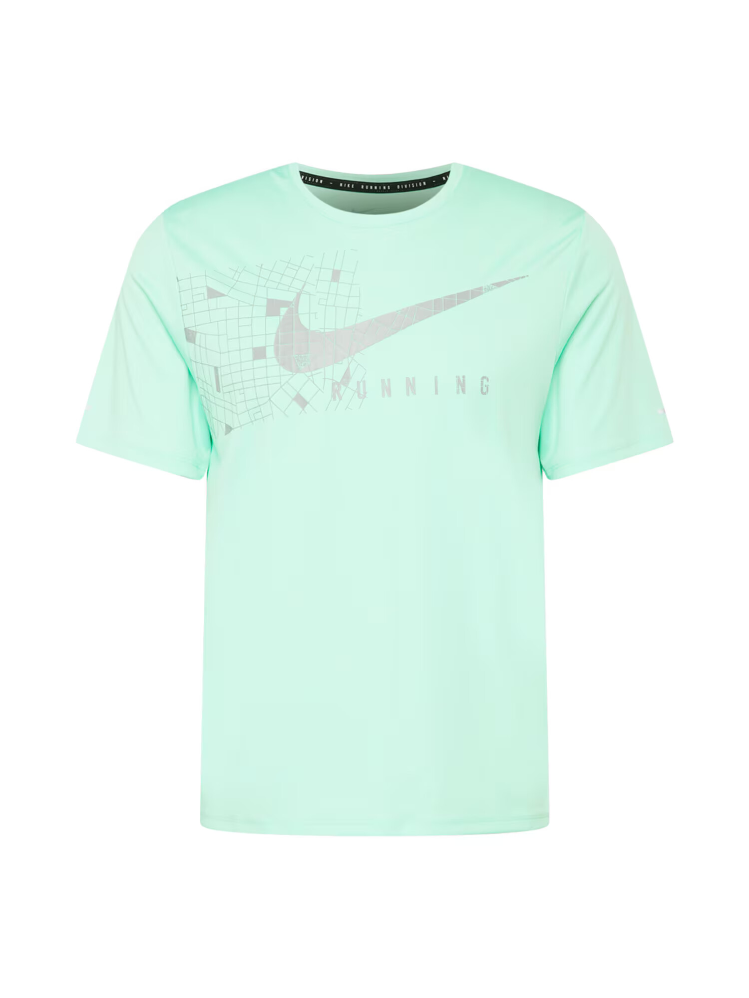 NIKE Tricou funcțional 'Miller' gri / verde pastel - Pled.ro