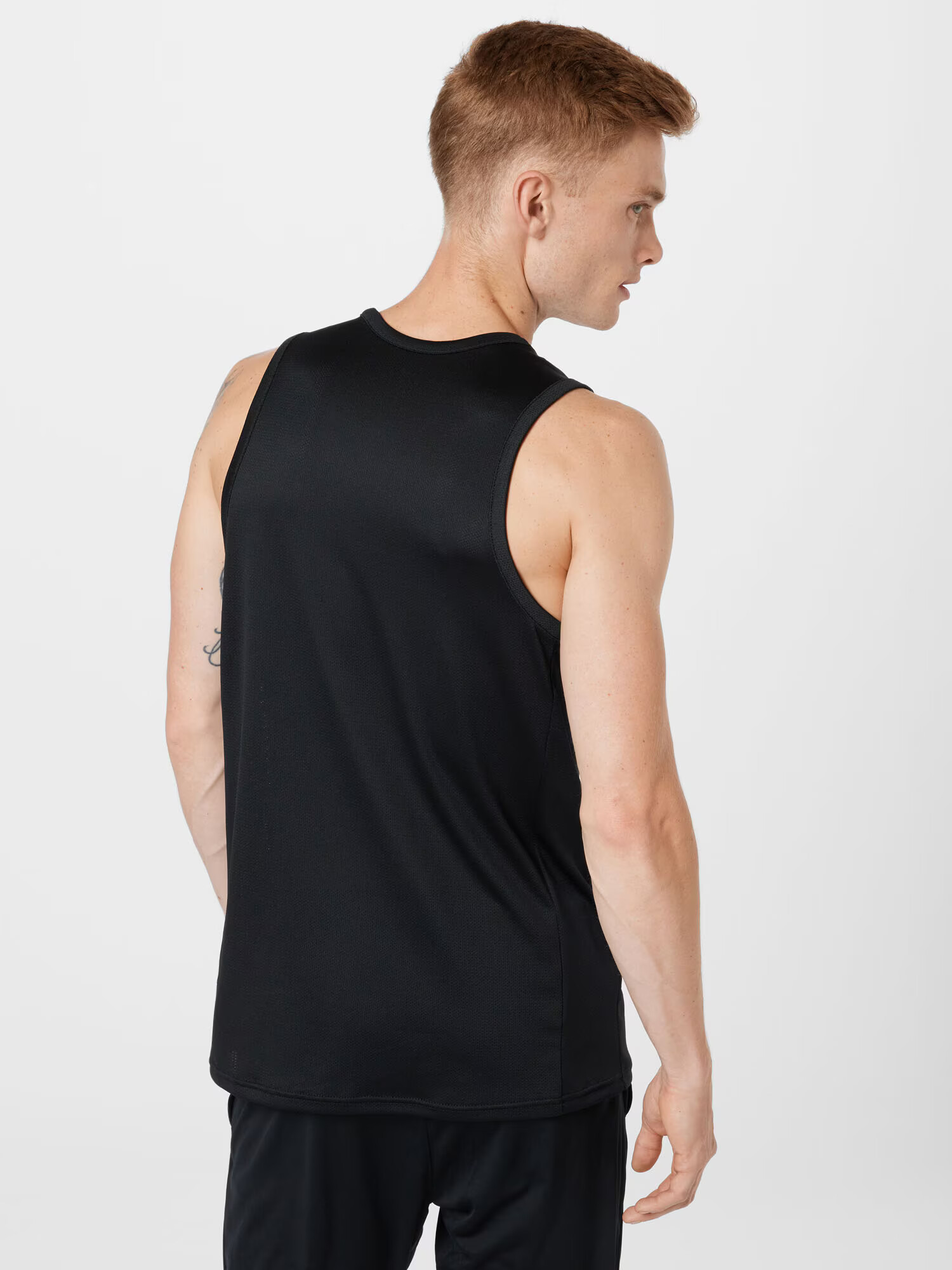 NIKE Tricou funcțional negru / alb - Pled.ro