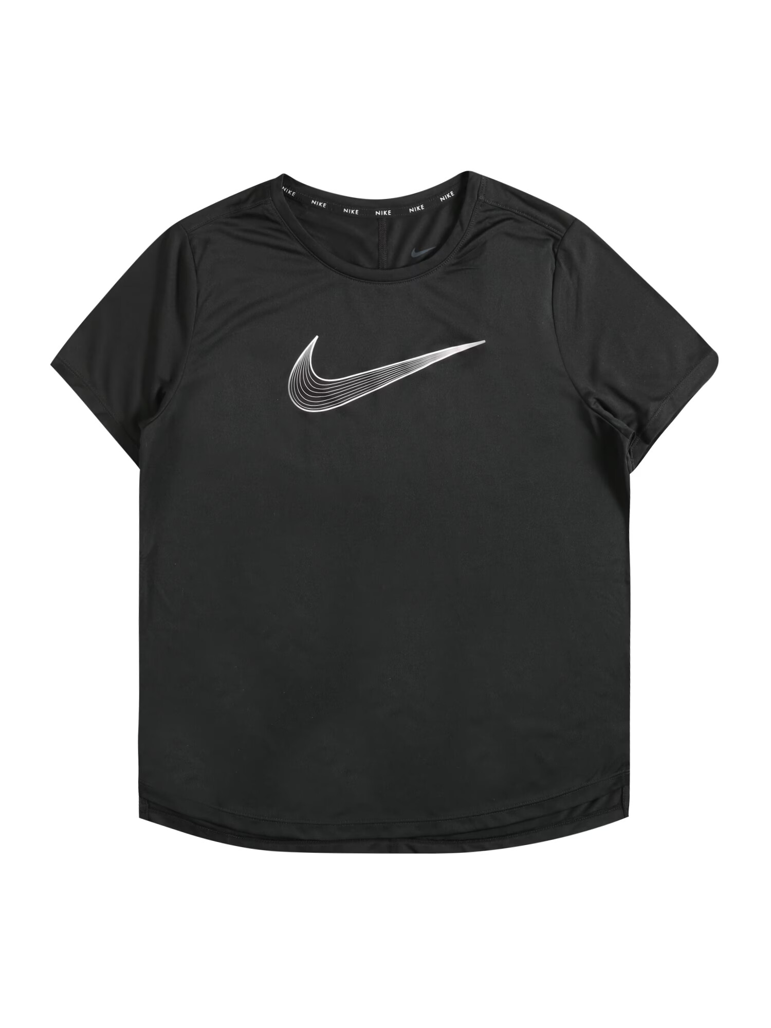 NIKE Tricou funcțional negru / alb - Pled.ro