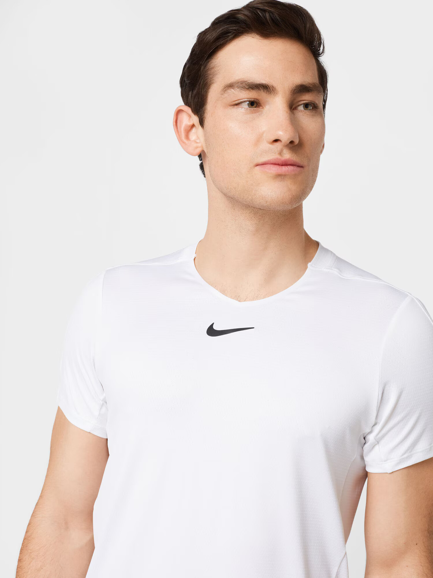 NIKE Tricou funcțional negru / alb - Pled.ro