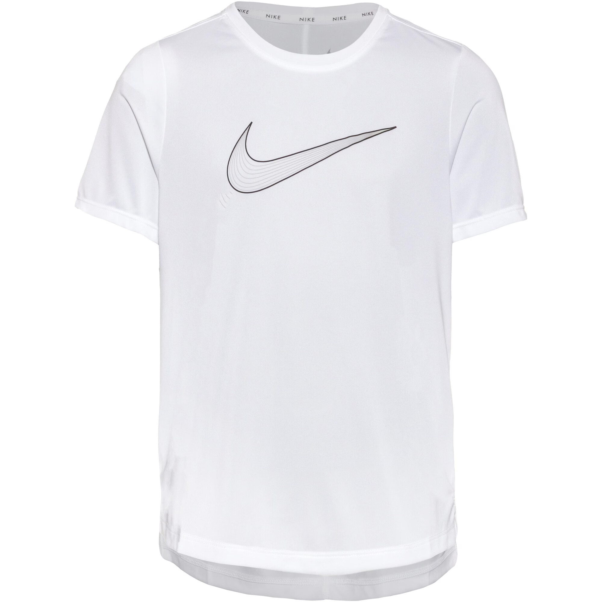 NIKE Tricou funcțional negru / alb - Pled.ro