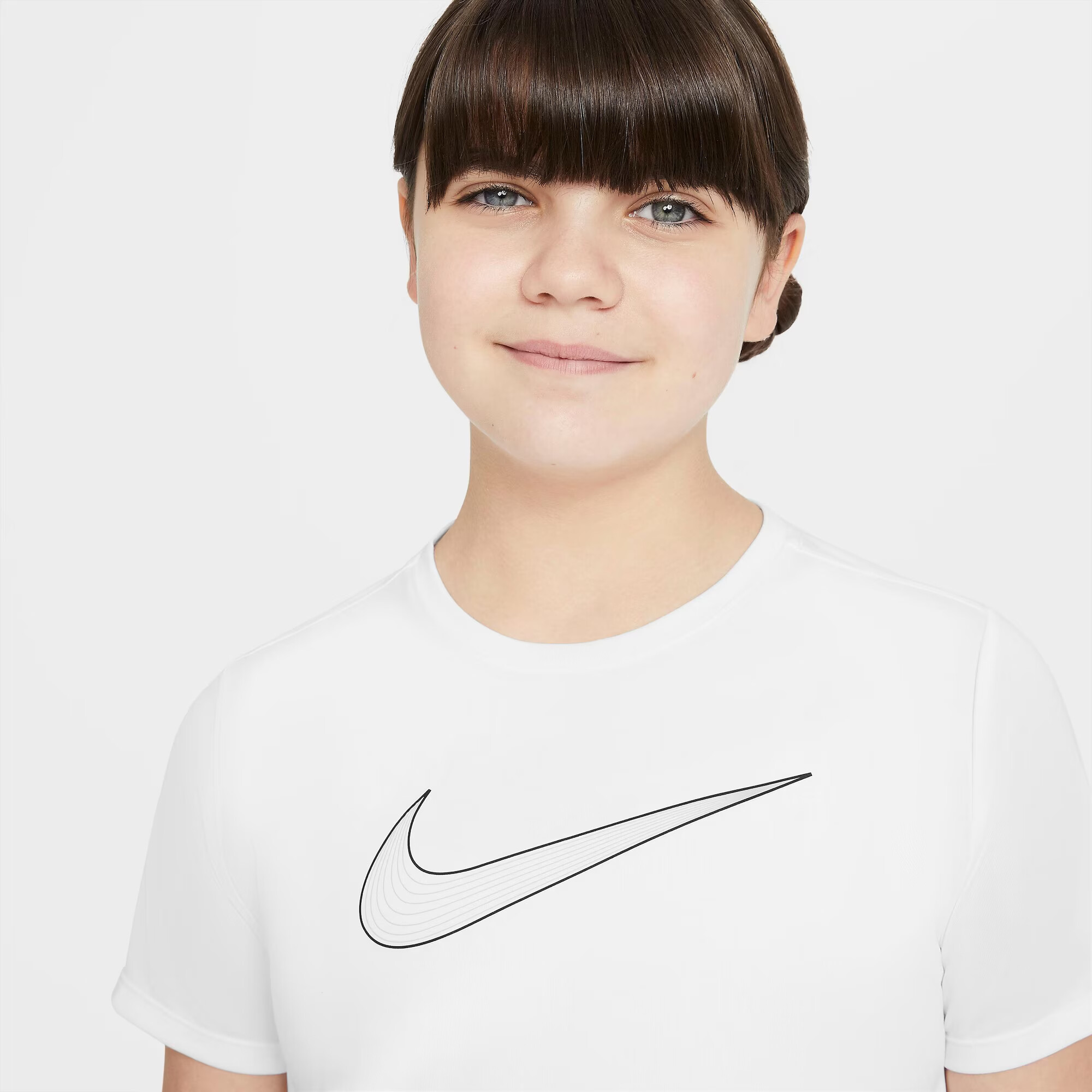 NIKE Tricou funcțional negru / alb - Pled.ro