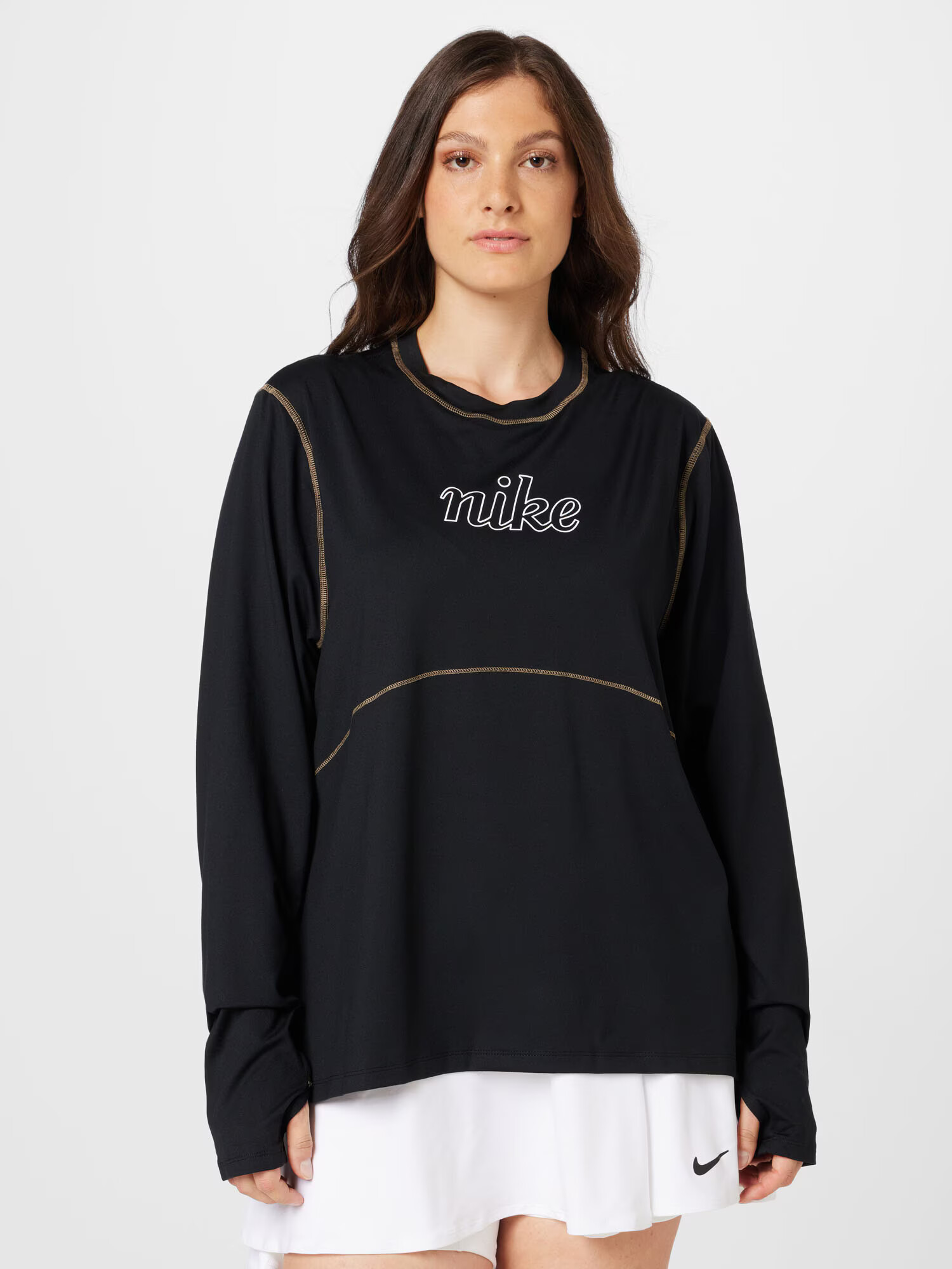 Nike Sportswear Tricou funcțional negru / alb - Pled.ro