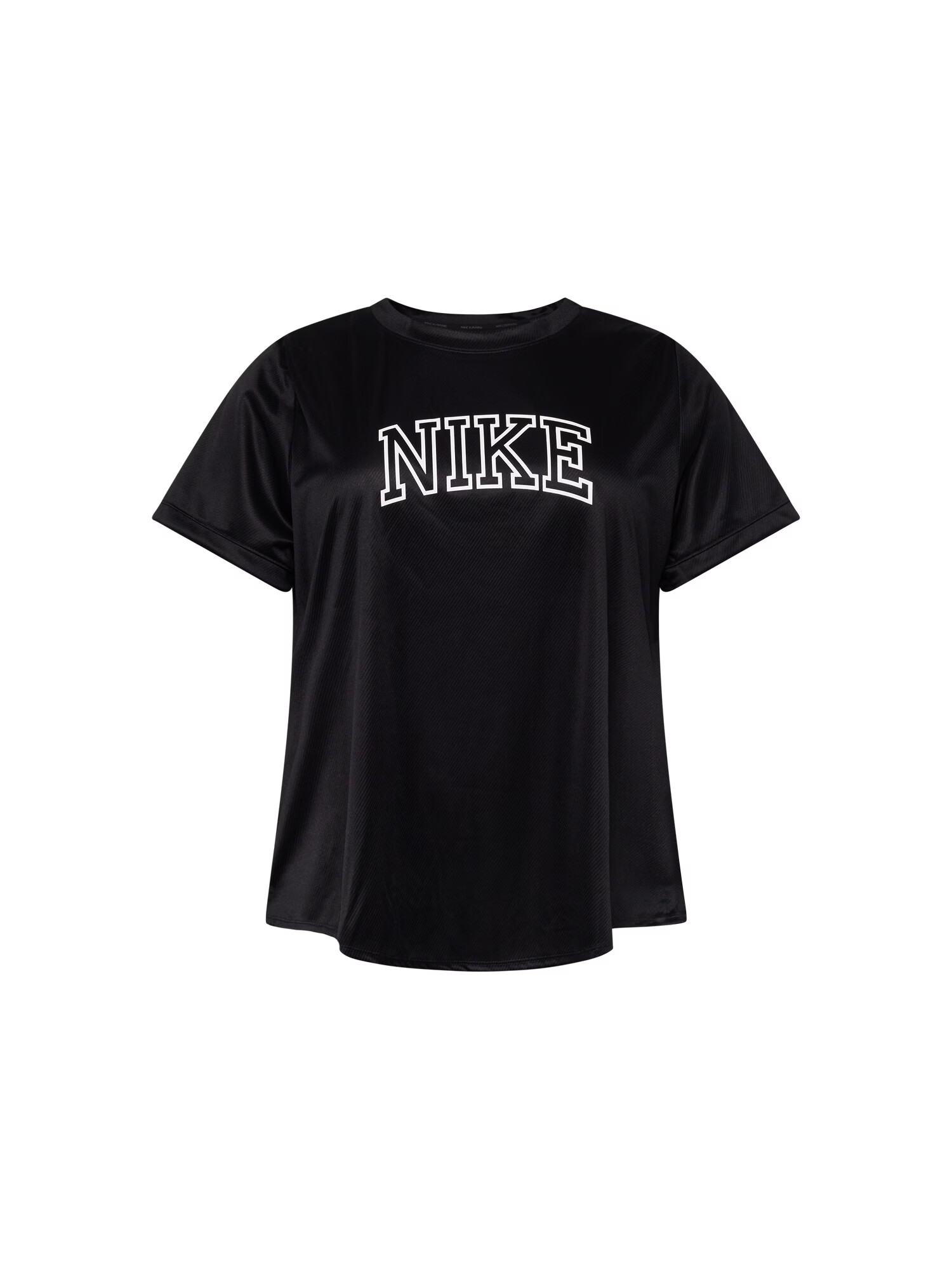 NIKE Tricou funcțional negru / alb - Pled.ro