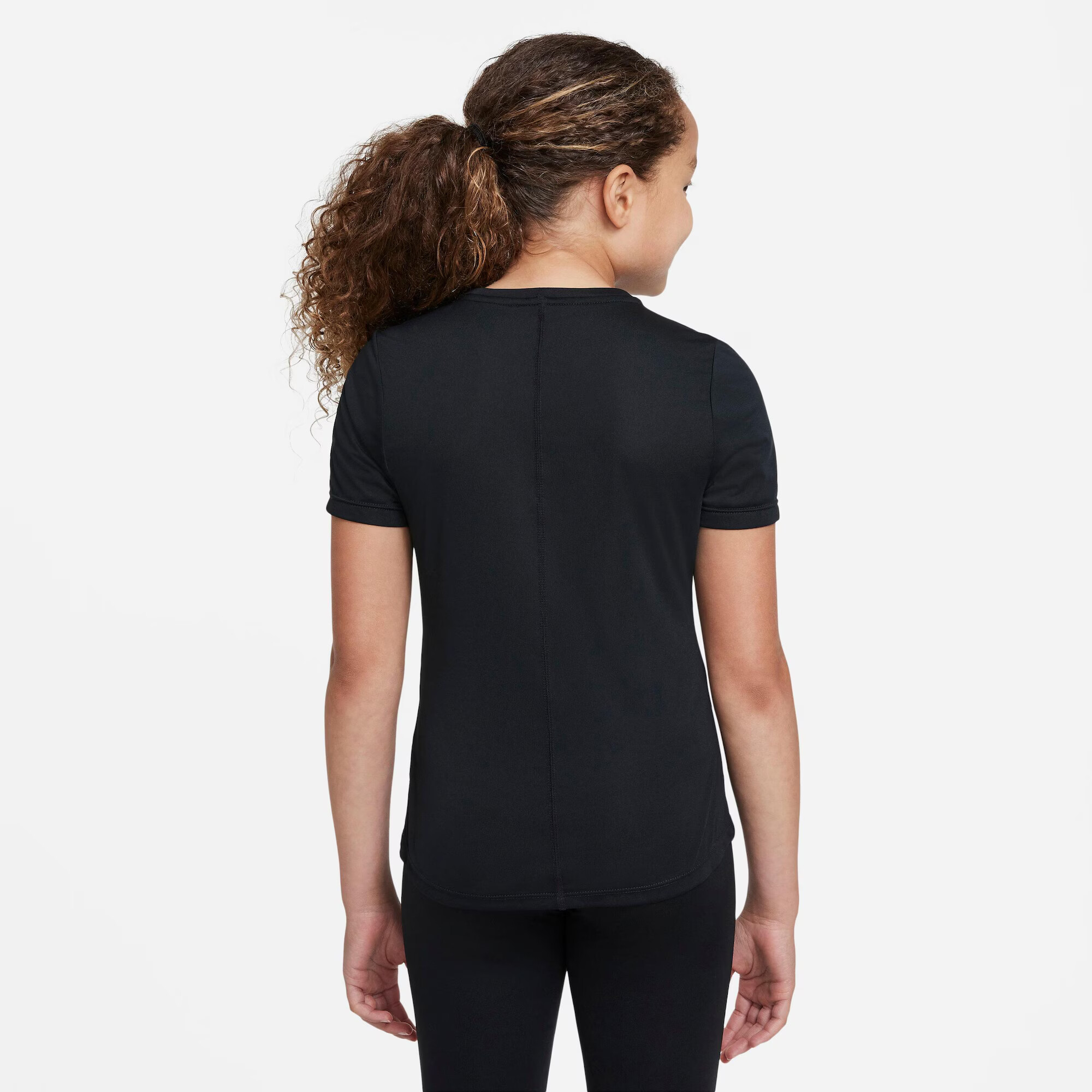 NIKE Tricou funcțional negru / alb - Pled.ro