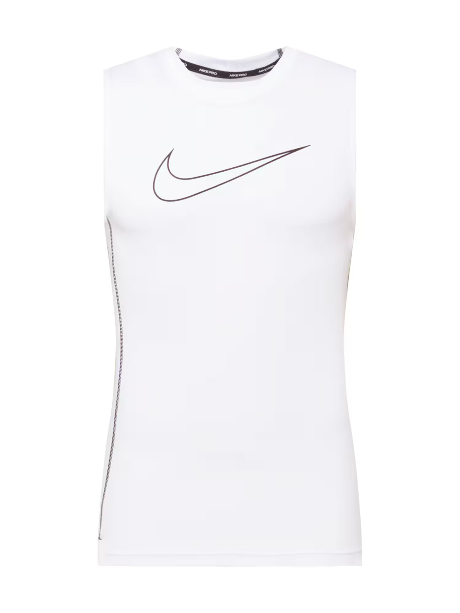 NIKE Tricou funcțional negru / alb murdar - Pled.ro