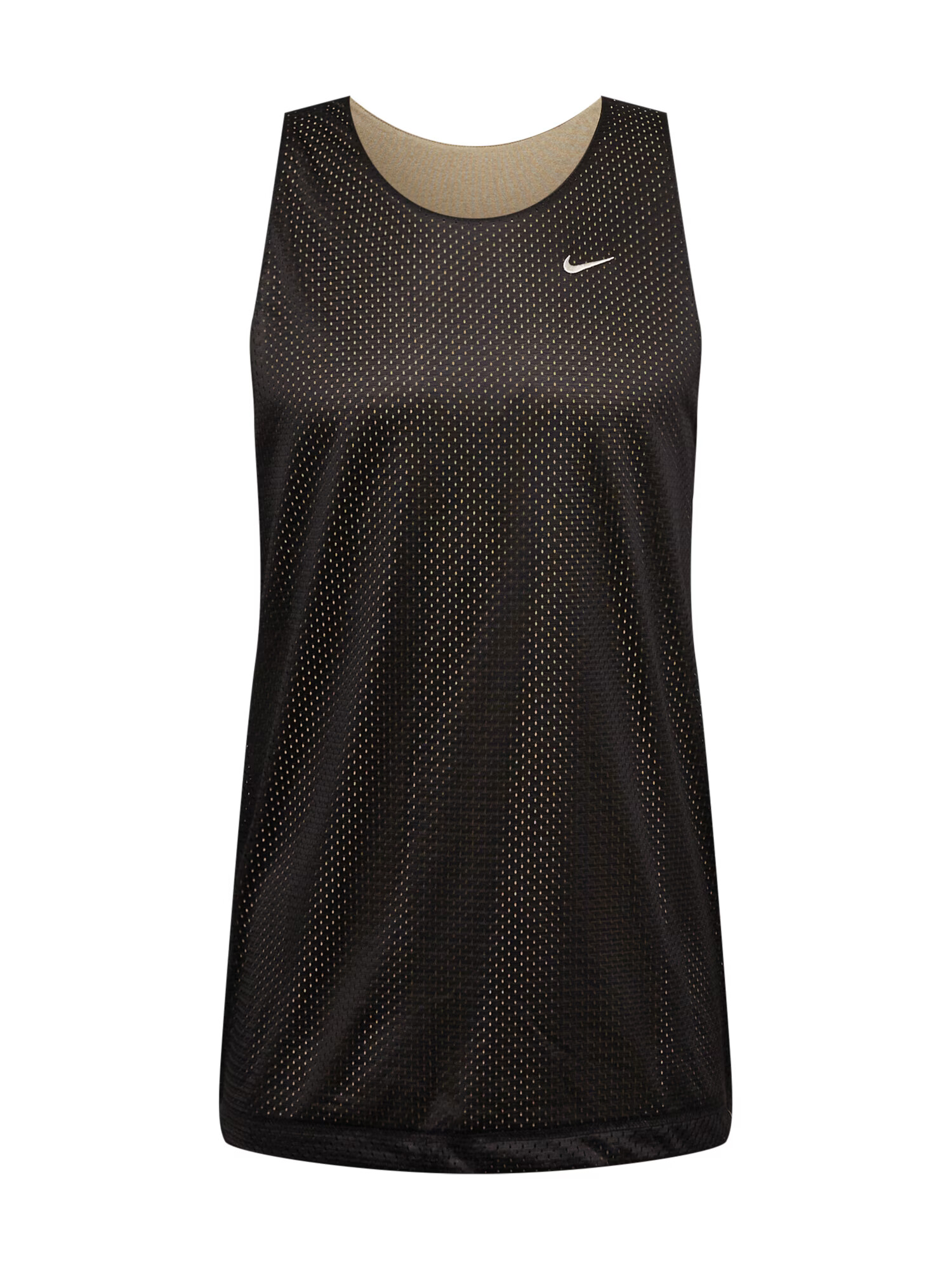 NIKE Tricou funcțional nisipiu / negru / alb - Pled.ro