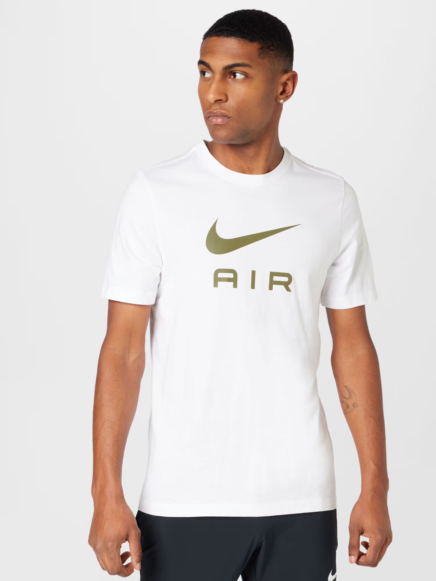 NIKE Tricou funcțional oliv / alb - Pled.ro