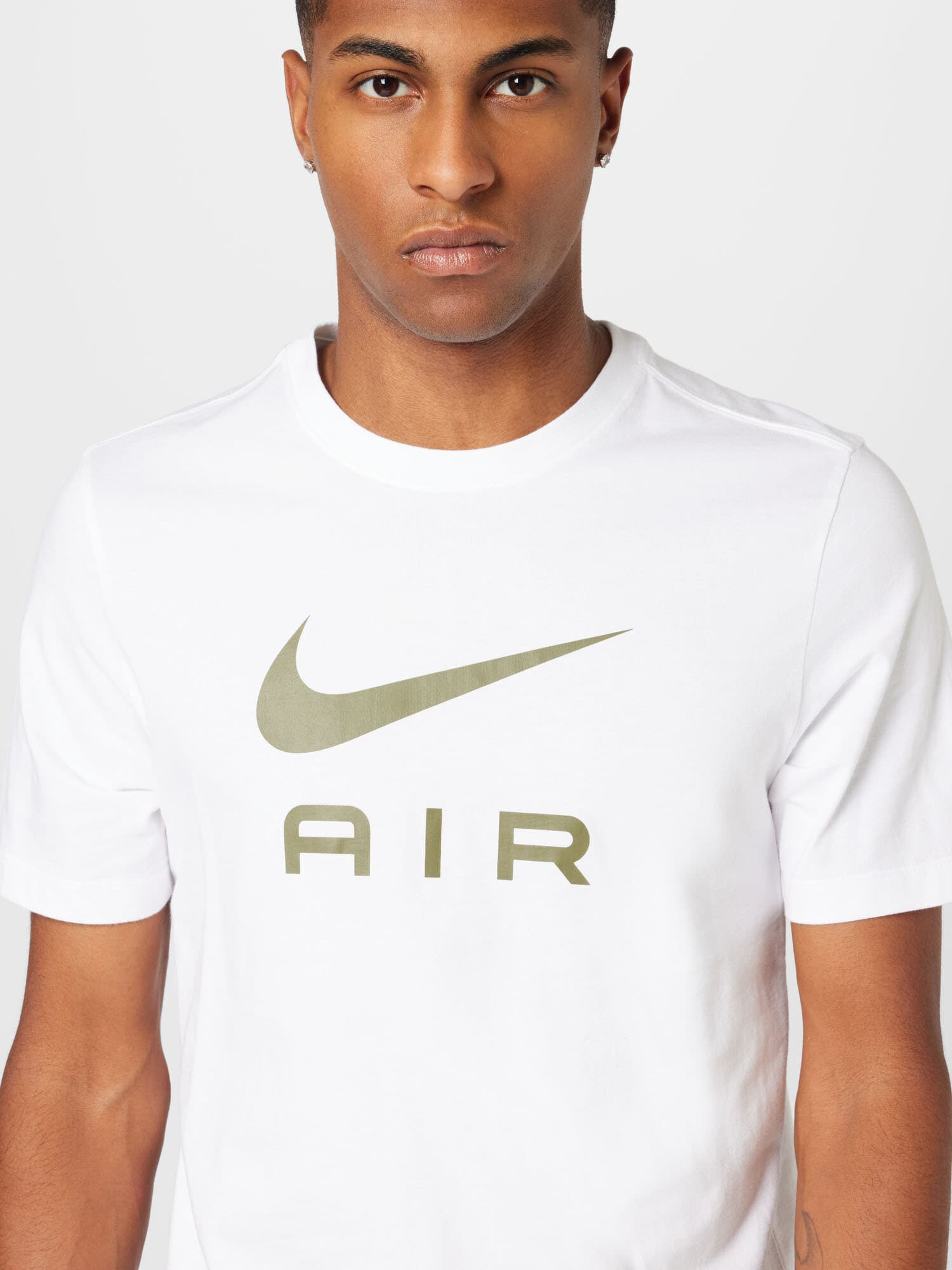 NIKE Tricou funcțional oliv / alb - Pled.ro