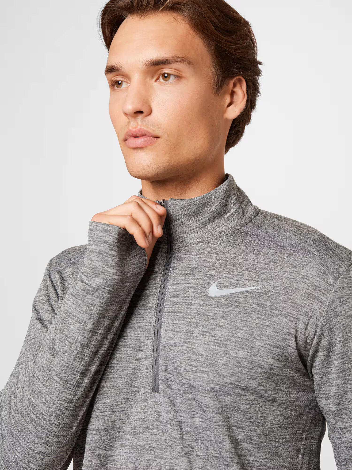 NIKE Tricou funcțional 'Pacer' gri deschis / gri amestecat - Pled.ro