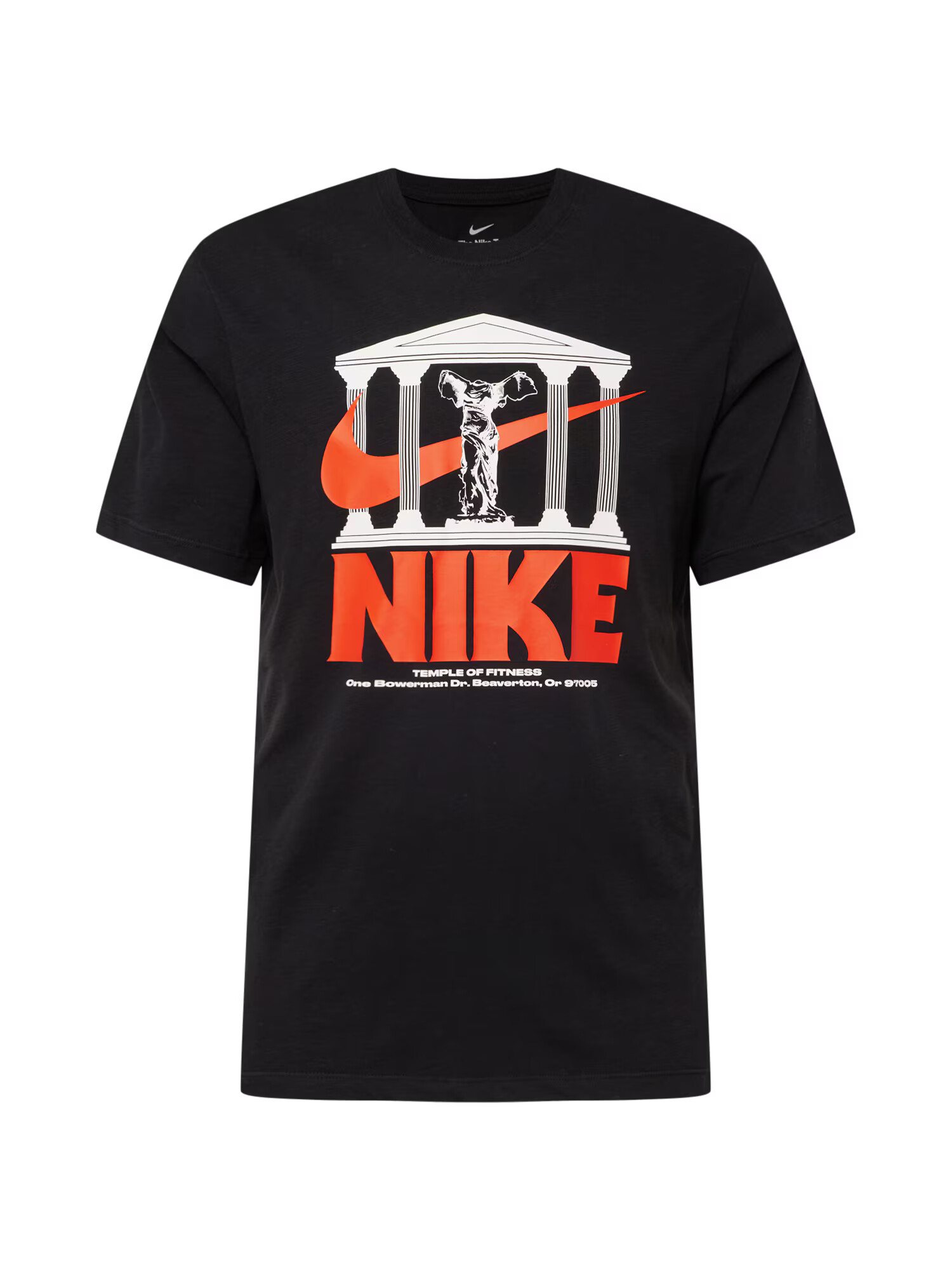 NIKE Tricou funcțional portocaliu închis / negru / alb - Pled.ro