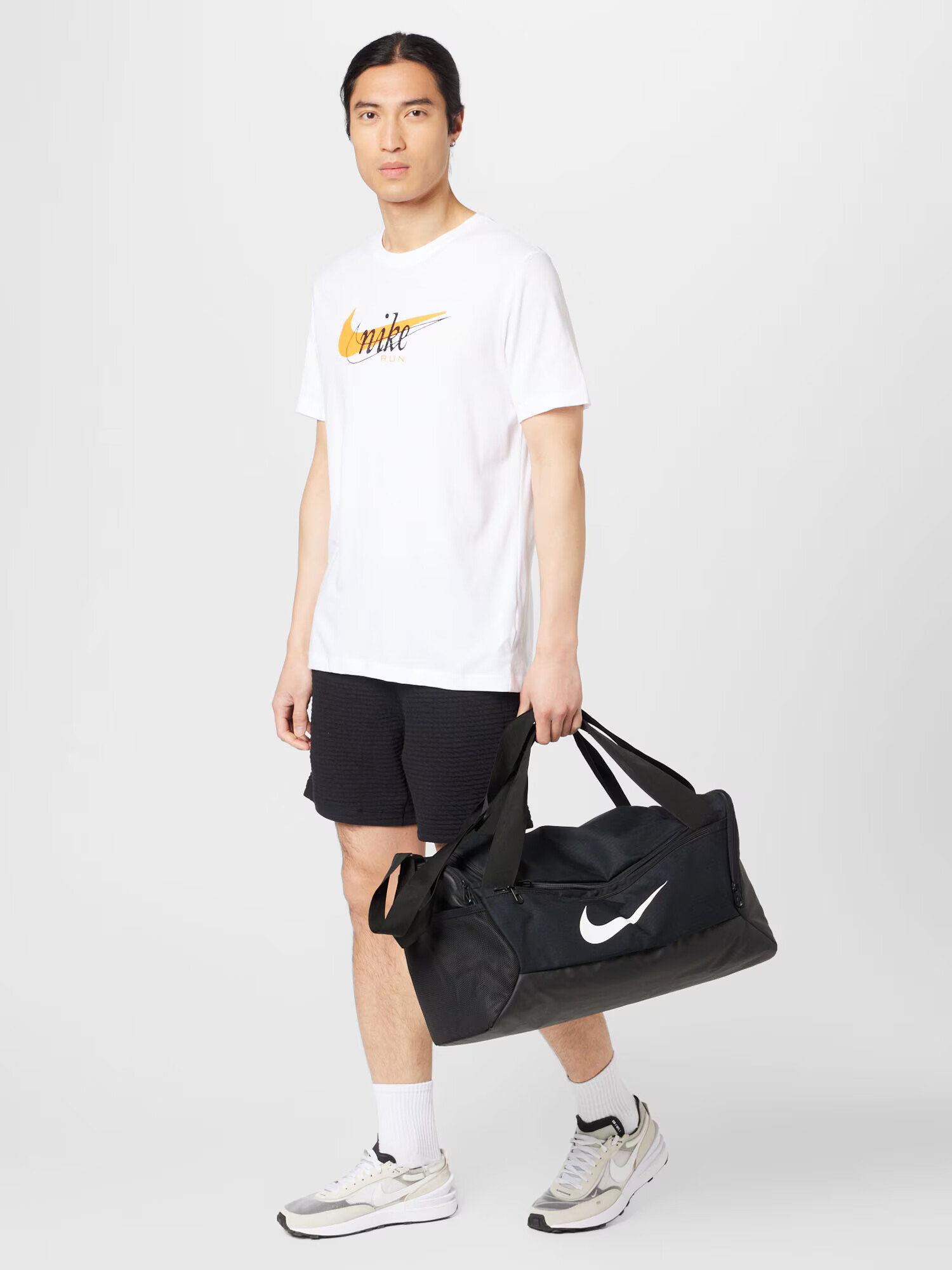 NIKE Tricou funcțional portocaliu / negru / alb - Pled.ro