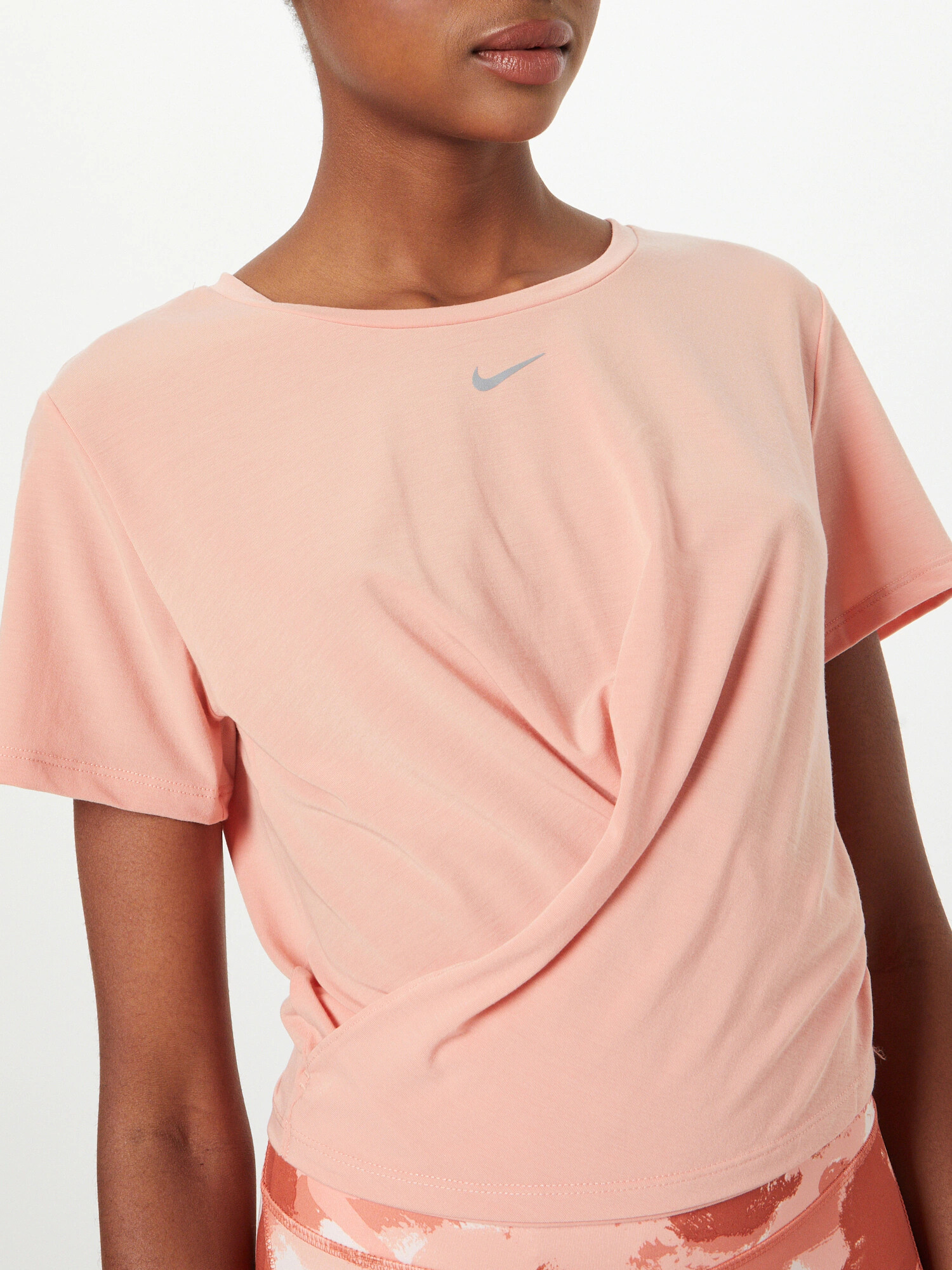 NIKE Tricou funcțional portocaliu piersică / argintiu - Pled.ro