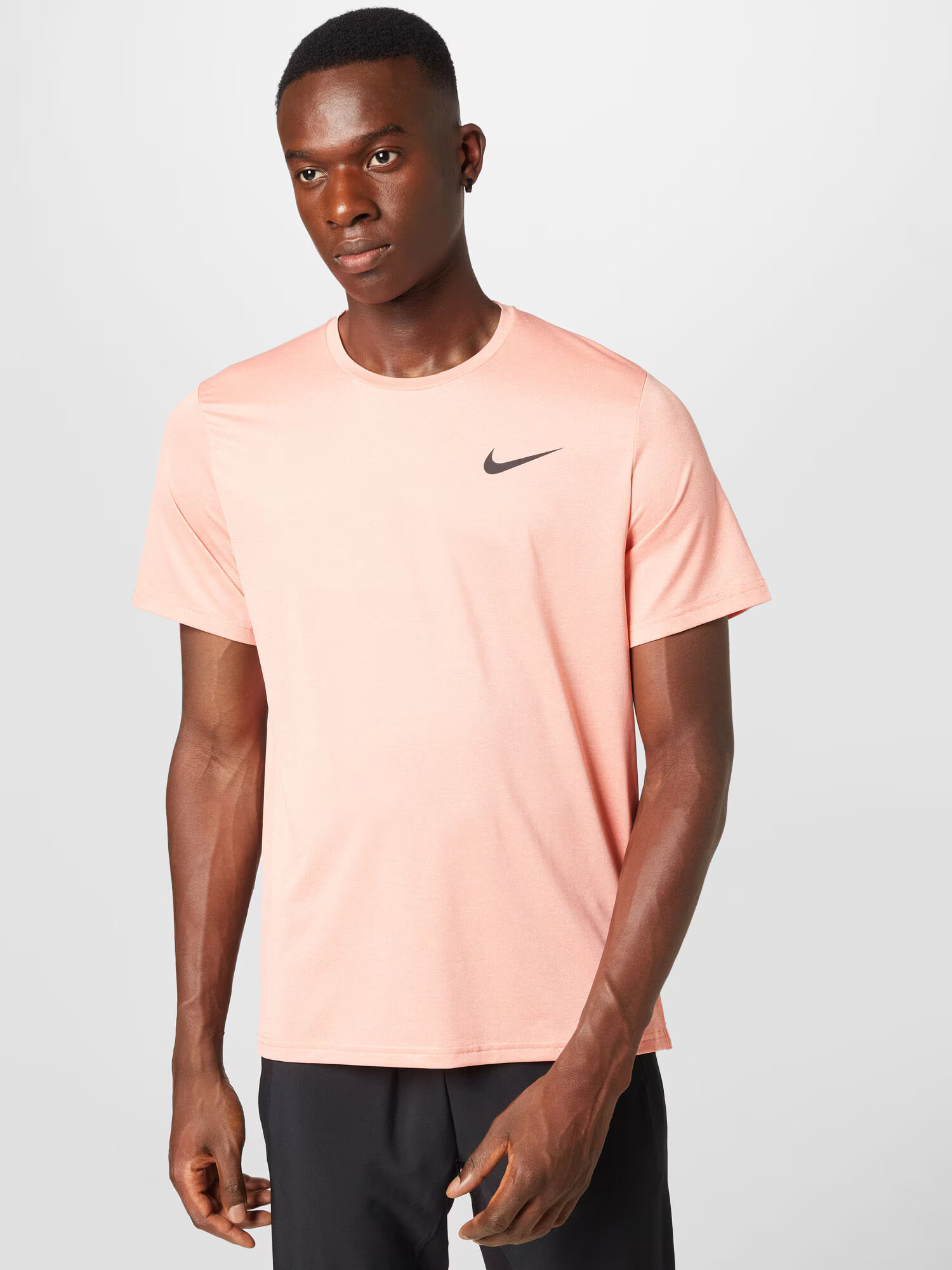 NIKE Tricou funcțional portocaliu somon / negru - Pled.ro