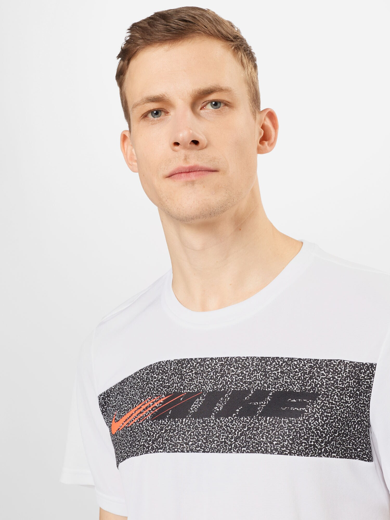 NIKE Tricou funcțional 'Superset Clash' portocaliu somon / negru / alb - Pled.ro