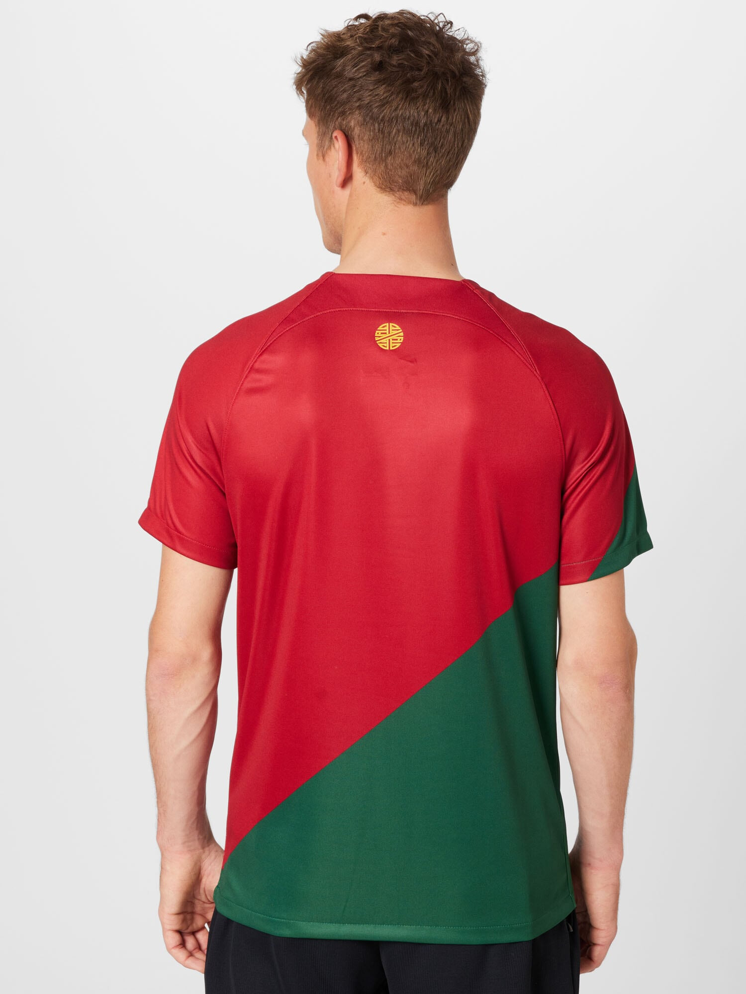 NIKE Tricou funcțional 'Portugal 2022 Heim' verde iarbă / portocaliu deschis / roșu / alb - Pled.ro