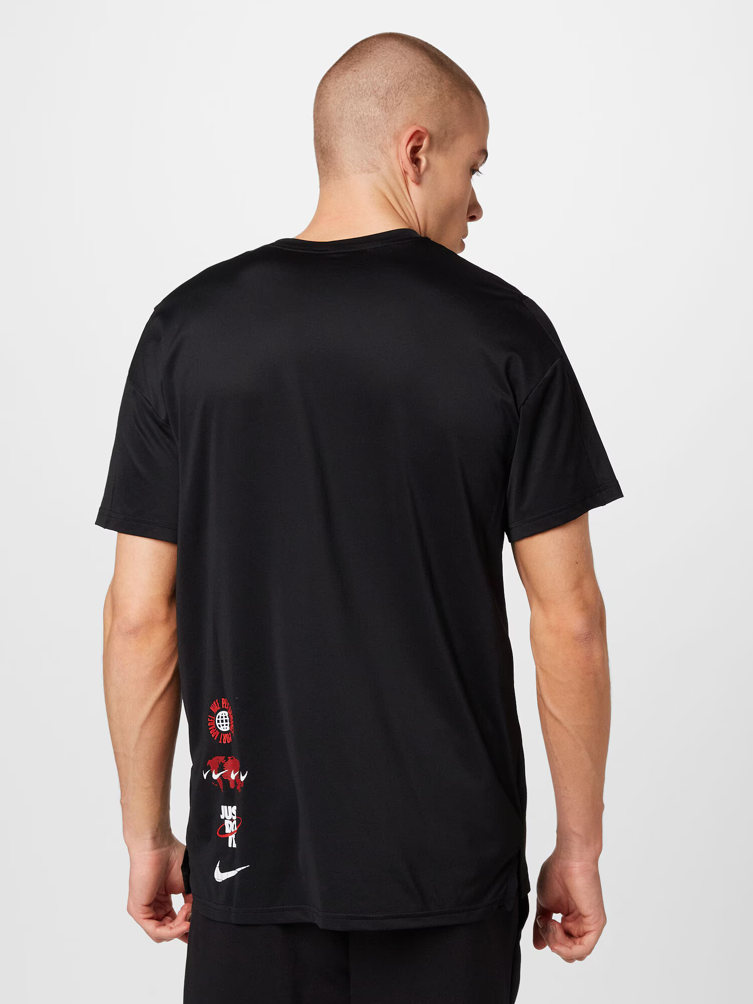 NIKE Tricou funcțional roșu cireș / negru / alb - Pled.ro