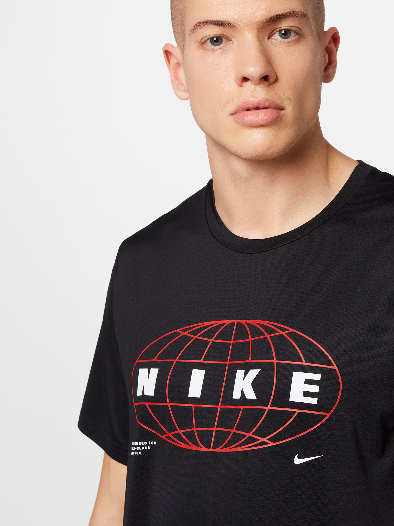 NIKE Tricou funcțional roșu cireș / negru / alb - Pled.ro