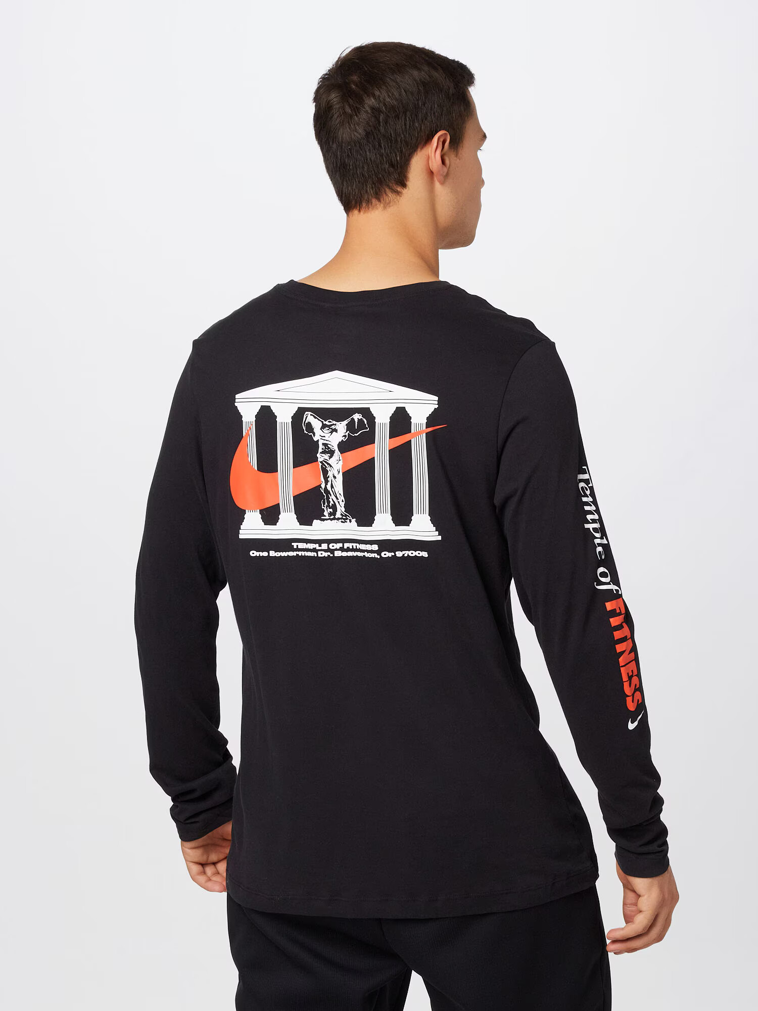 NIKE Tricou funcțional roșu deschis / negru / alb - Pled.ro