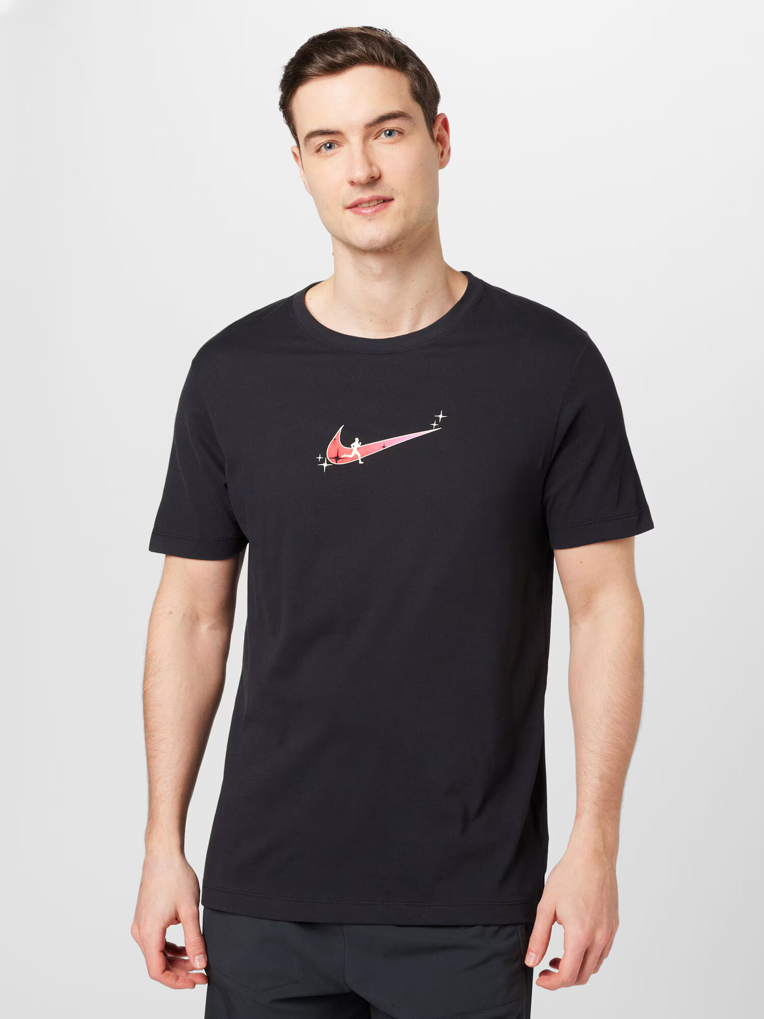 NIKE Tricou funcțional roșu / negru / alb - Pled.ro