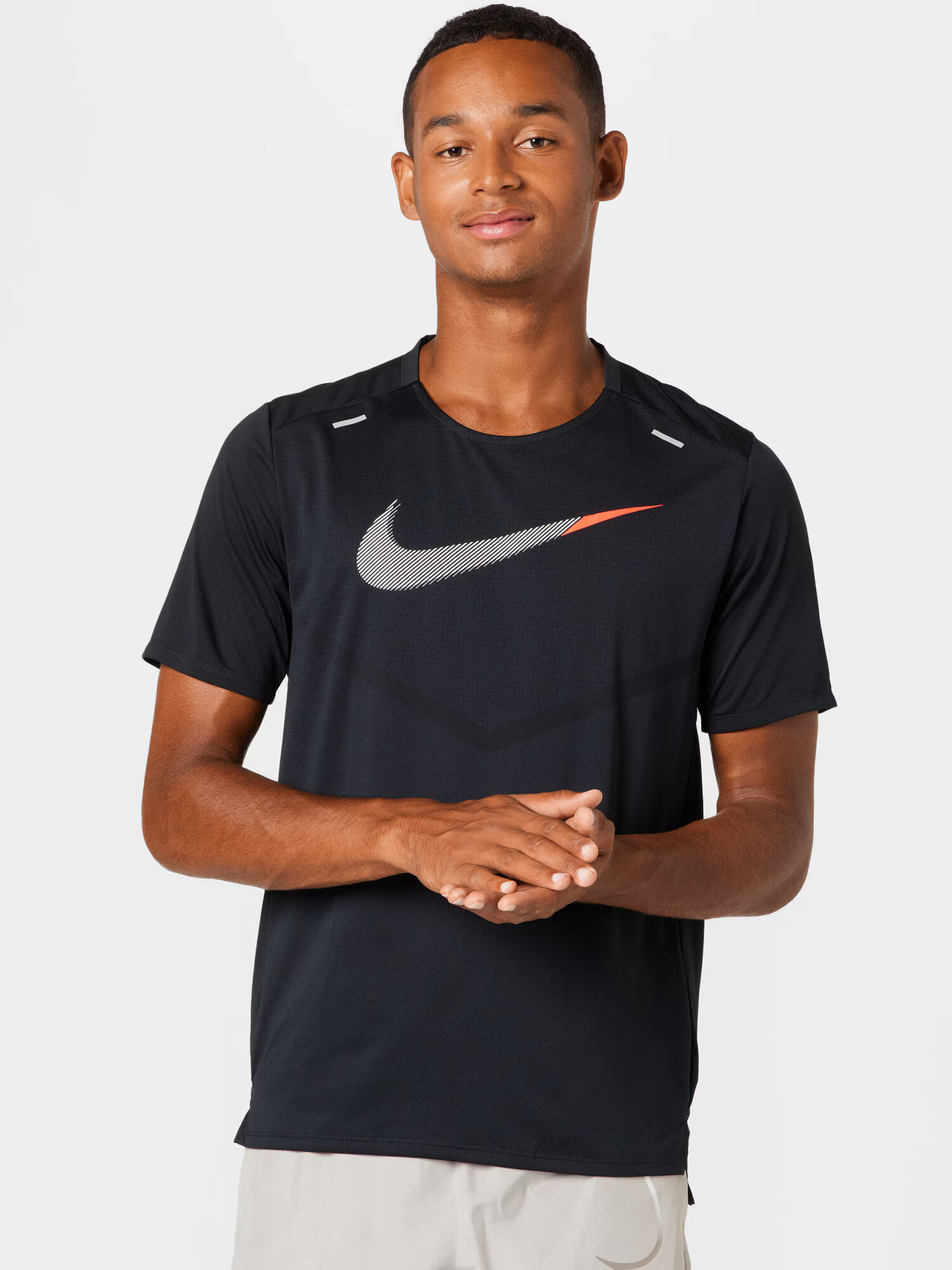 NIKE Tricou funcțional roșu pepene / negru / alb - Pled.ro