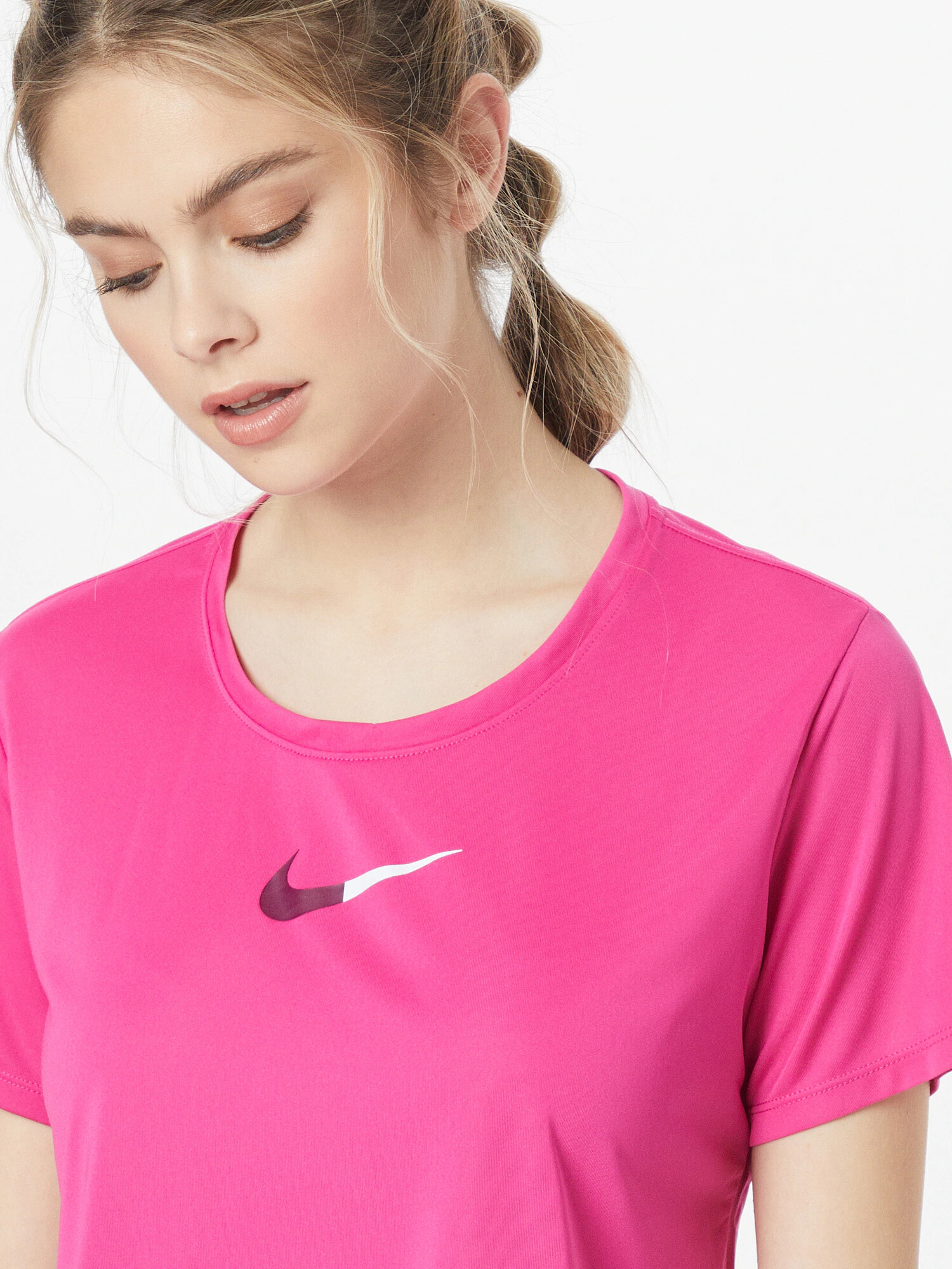 NIKE Tricou funcțional roz / argintiu - Pled.ro