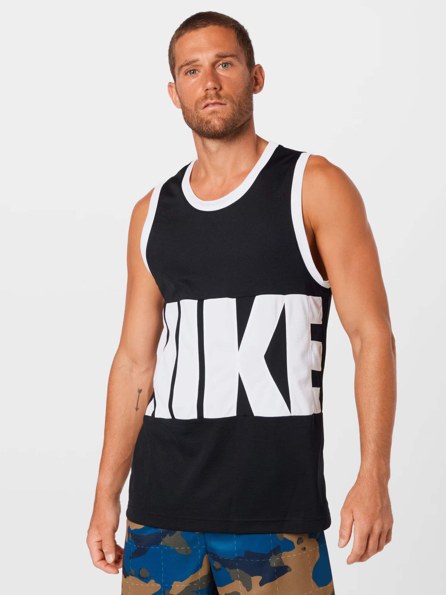 NIKE Tricou funcțional 'Starting' negru / alb - Pled.ro