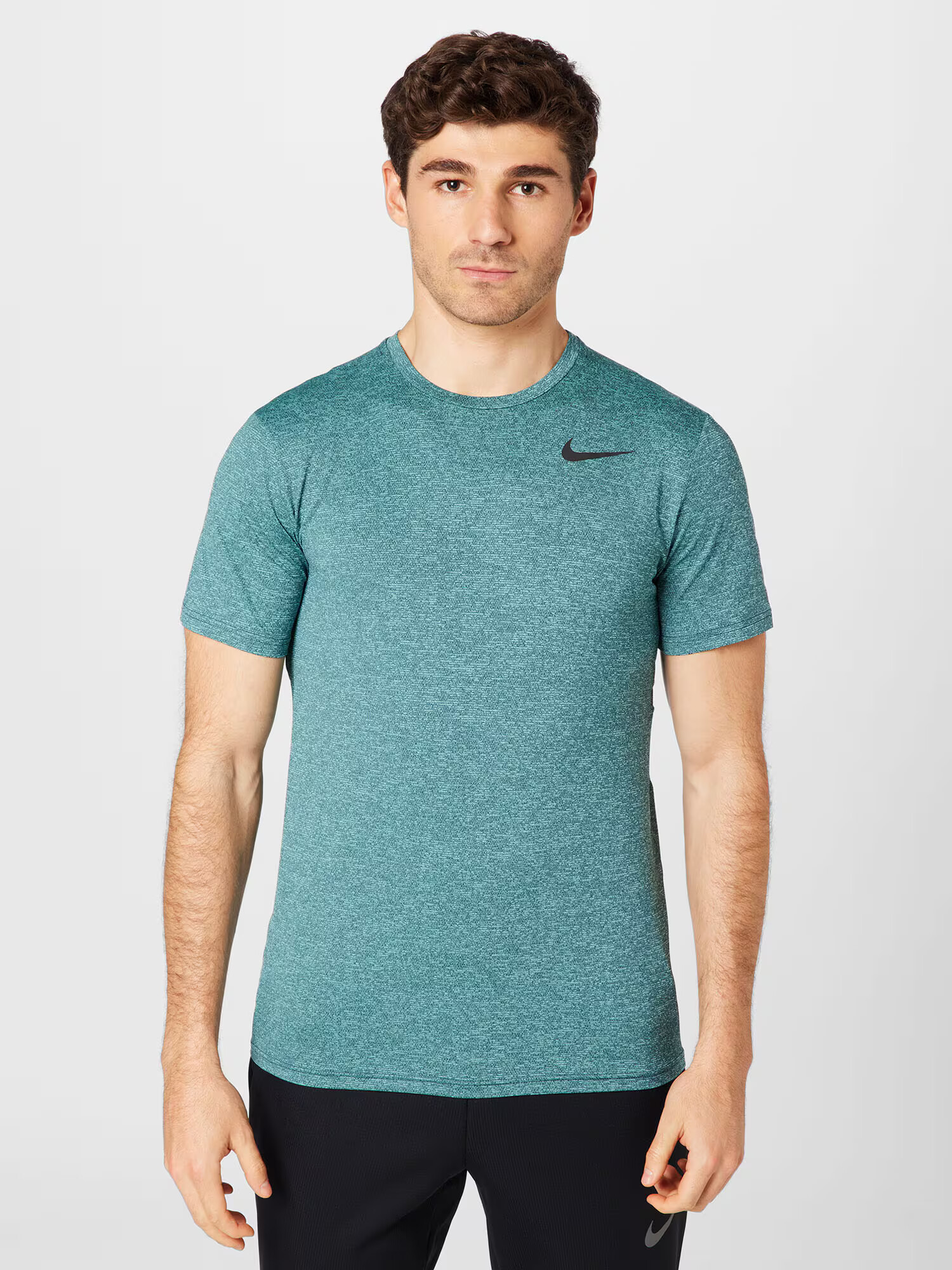 NIKE Tricou funcțional turcoaz / negru - Pled.ro