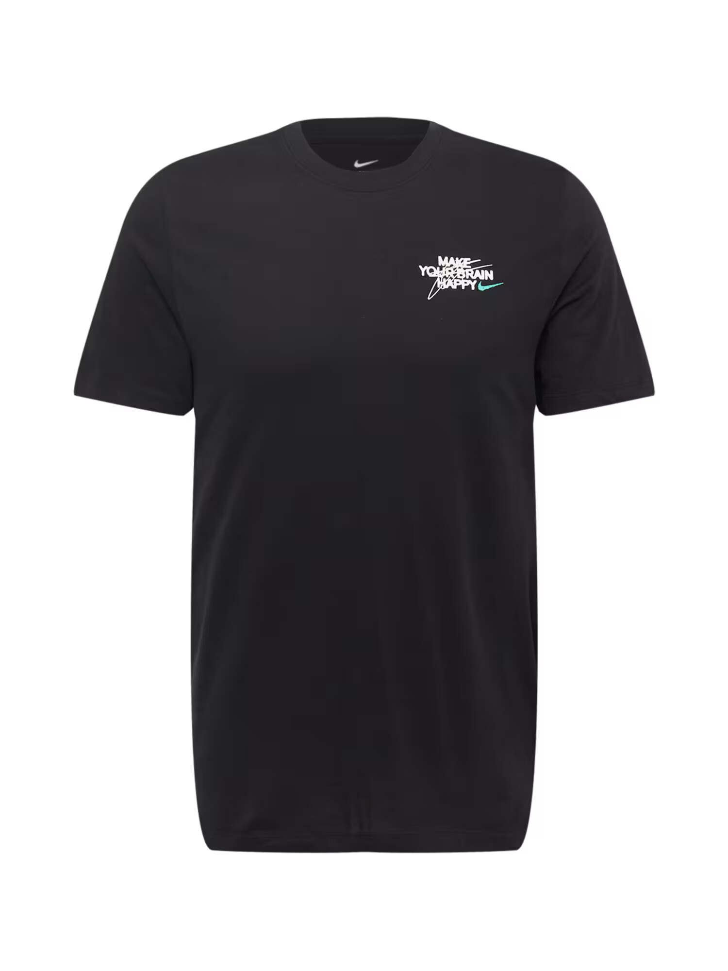 NIKE Tricou funcțional turcoaz / negru / alb - Pled.ro