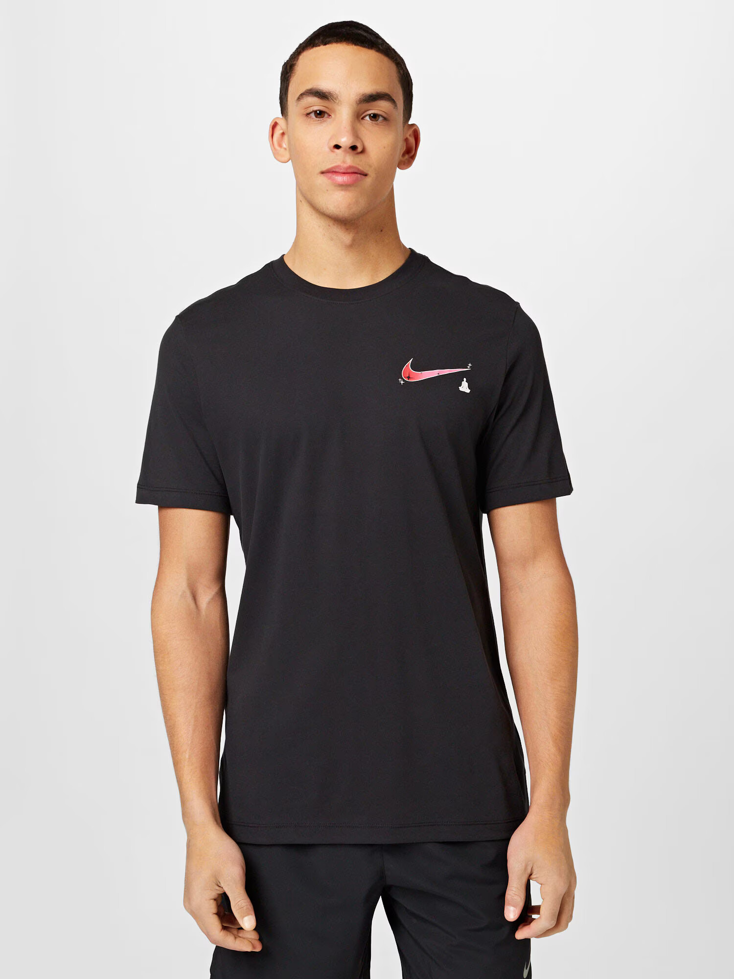 NIKE Tricou funcțional turcoaz / roșu pepene / negru / alb - Pled.ro