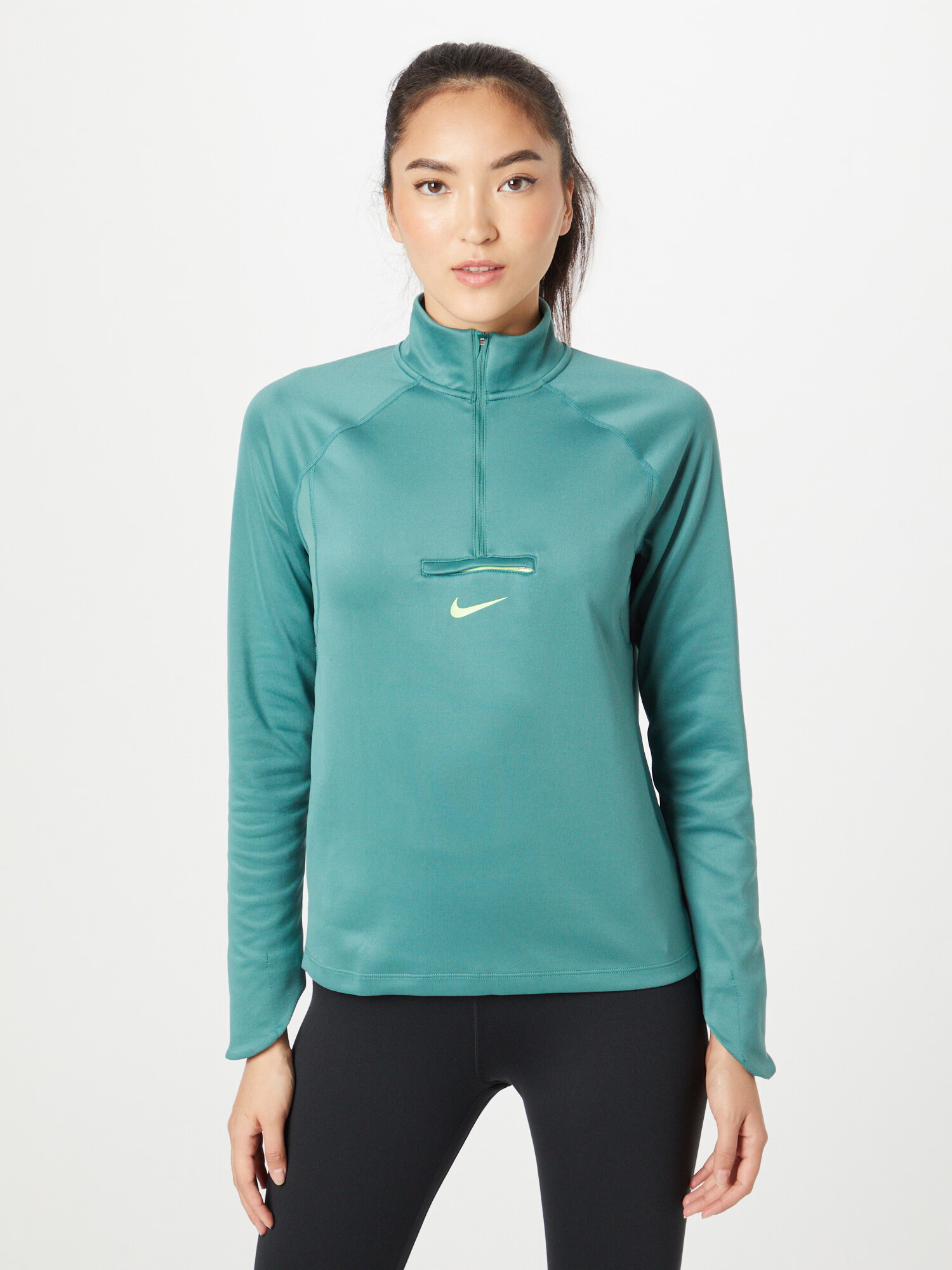 NIKE Tricou funcțional verde mentă / alb - Pled.ro