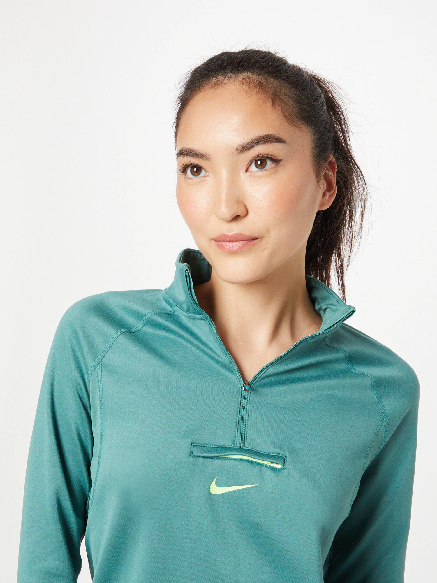 NIKE Tricou funcțional verde mentă / alb - Pled.ro