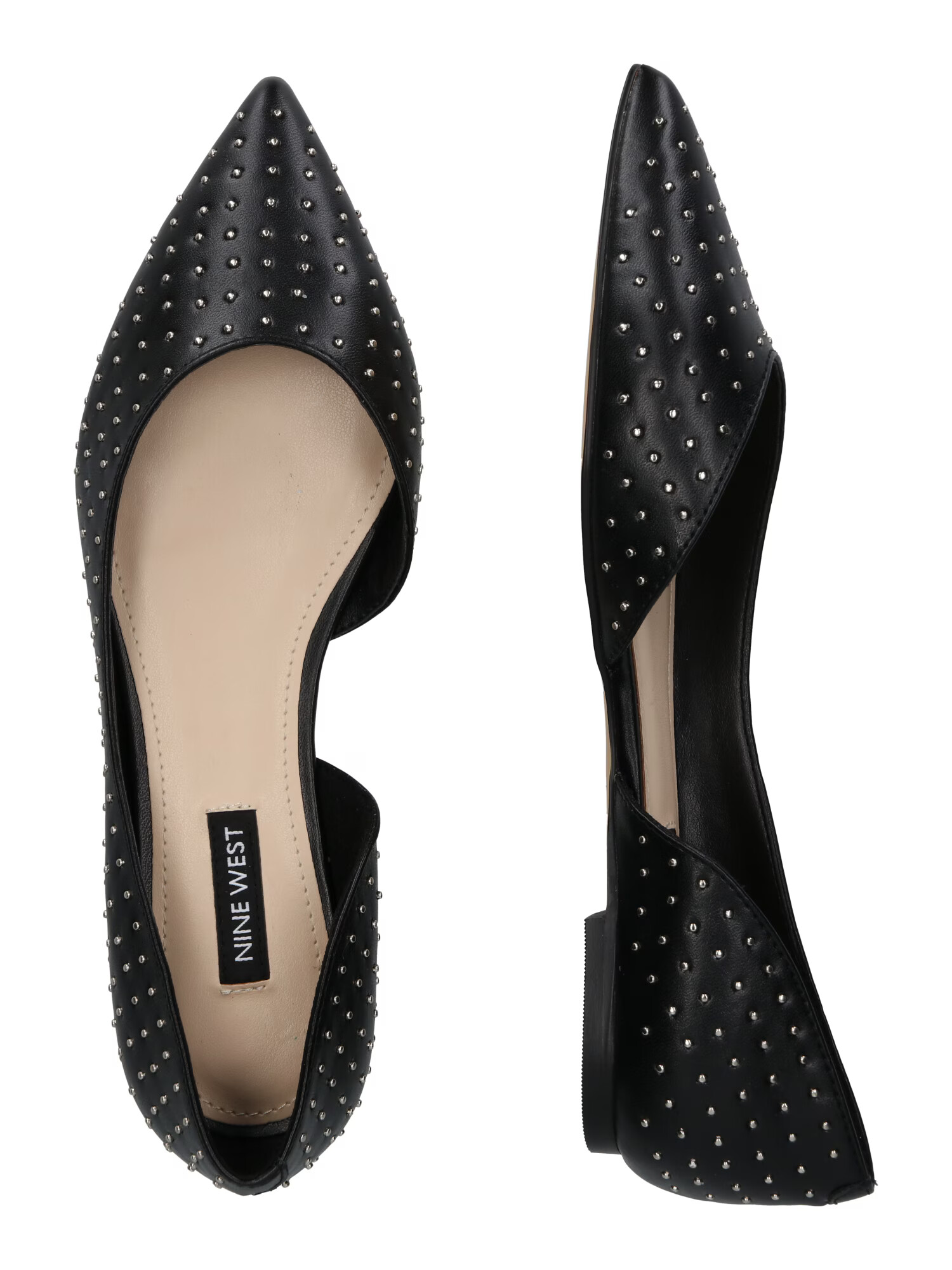 Nine West Balerini 'AMORE' negru / argintiu - Pled.ro