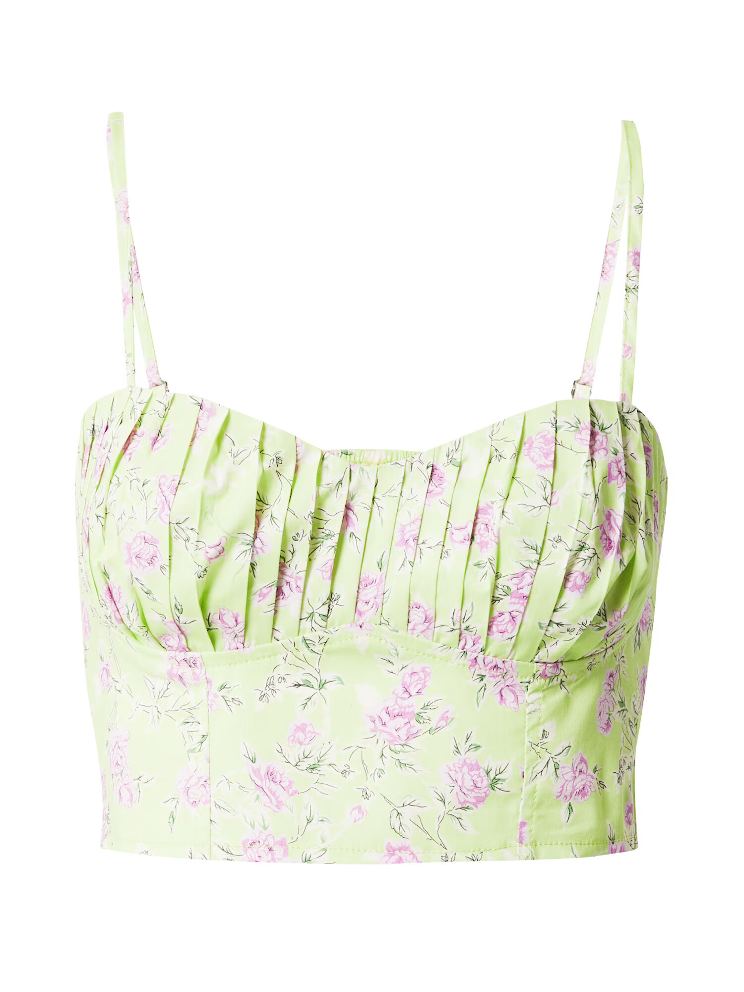 NLY by Nelly Top oliv / verde deschis / mov deschis - Pled.ro