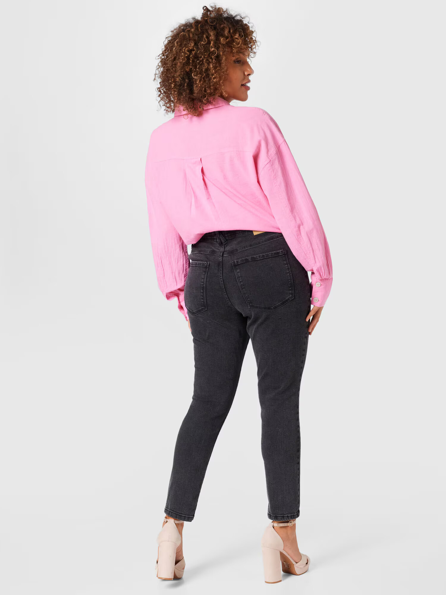 Noisy May Curve Jeans 'AGNES' negru - Pled.ro