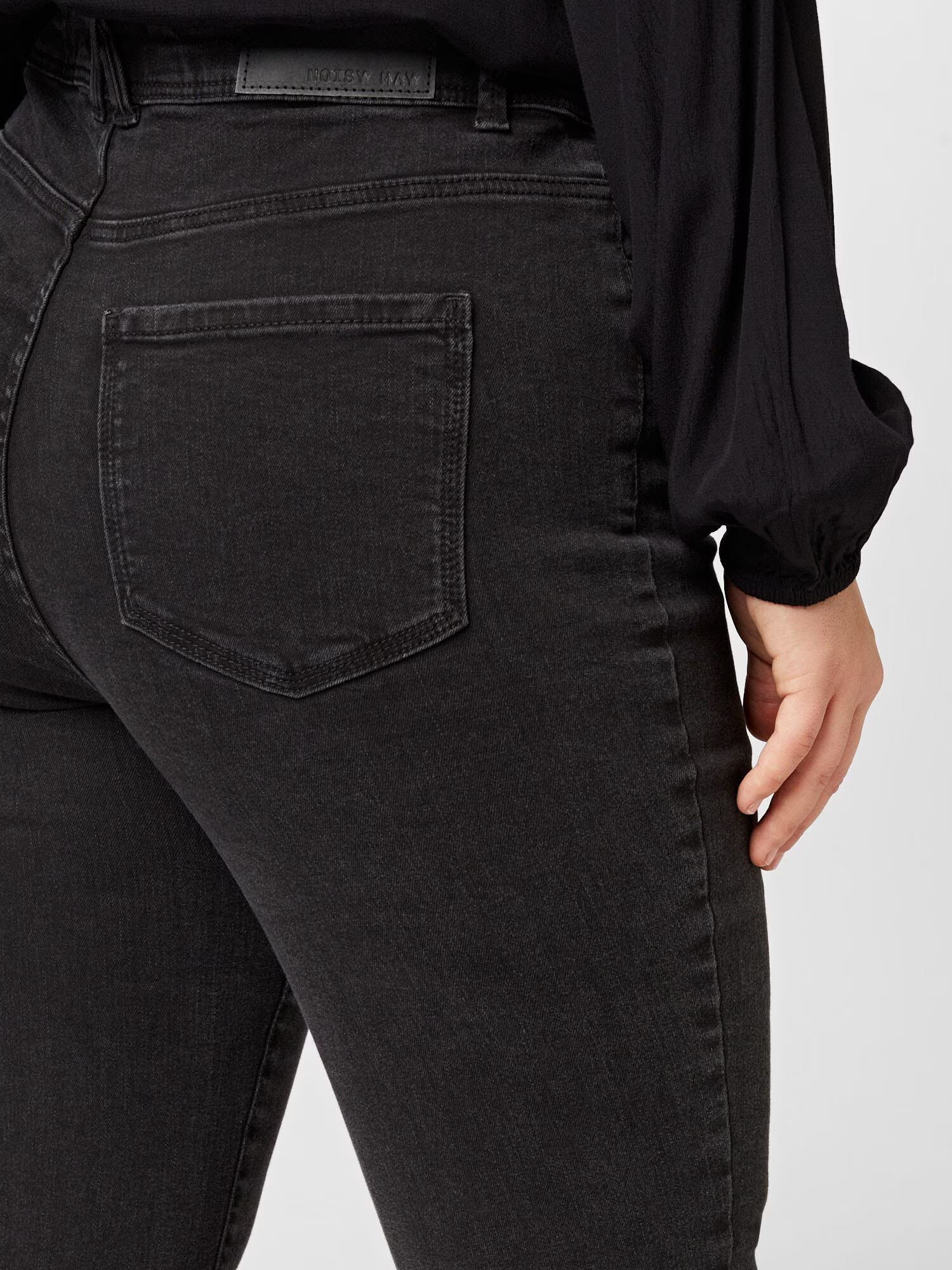 Noisy May Curve Jeans 'AGNES' negru denim - Pled.ro