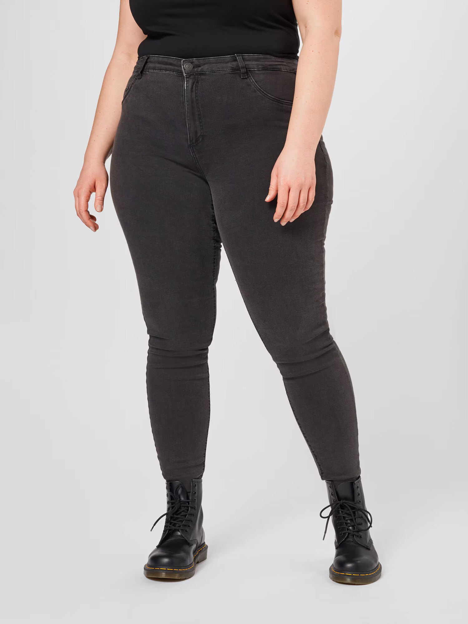 Noisy May Curve Jeans 'ALLIE' gri denim - Pled.ro