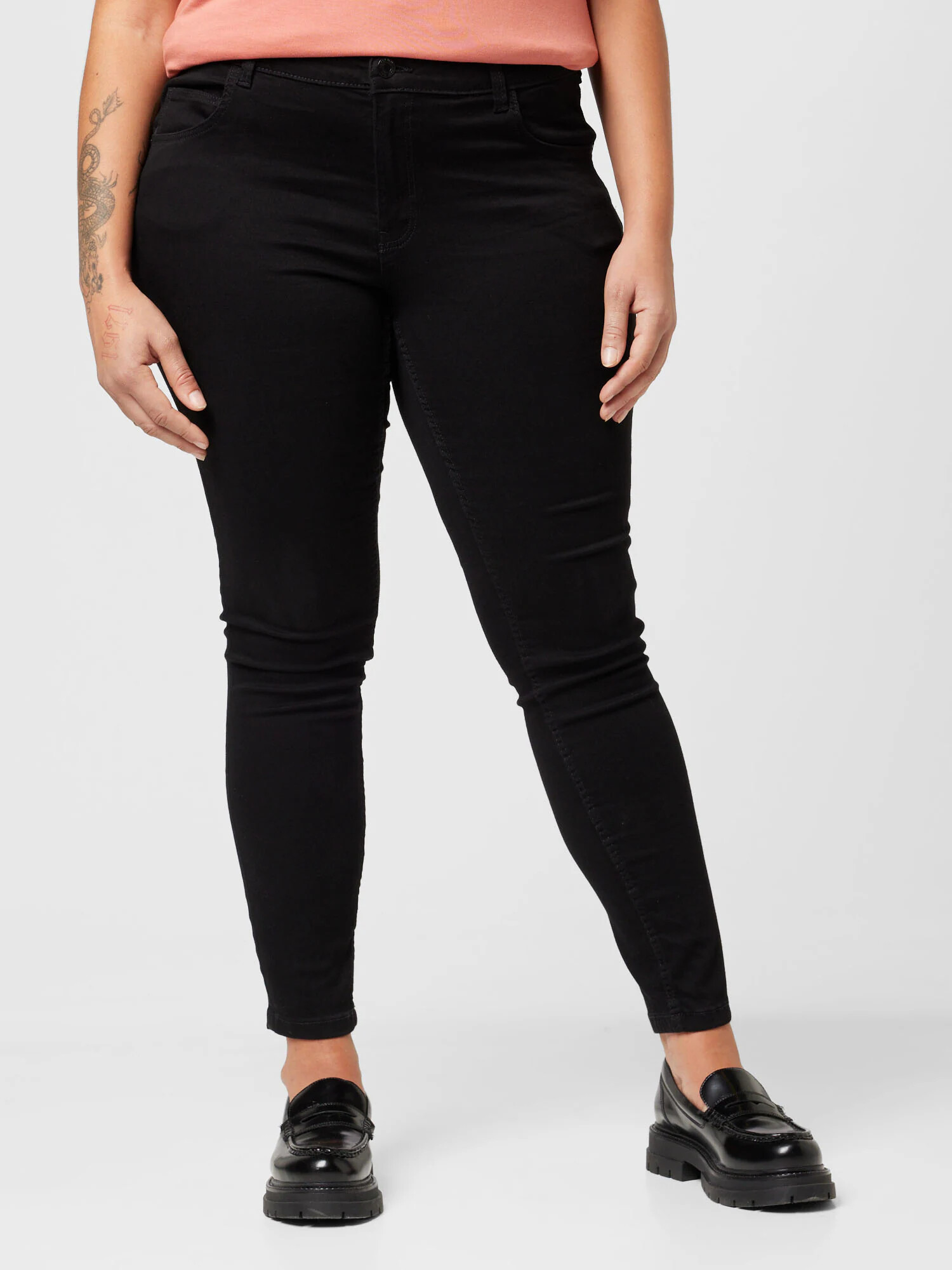 Noisy May Curve Jeans 'BILLIE' negru denim - Pled.ro