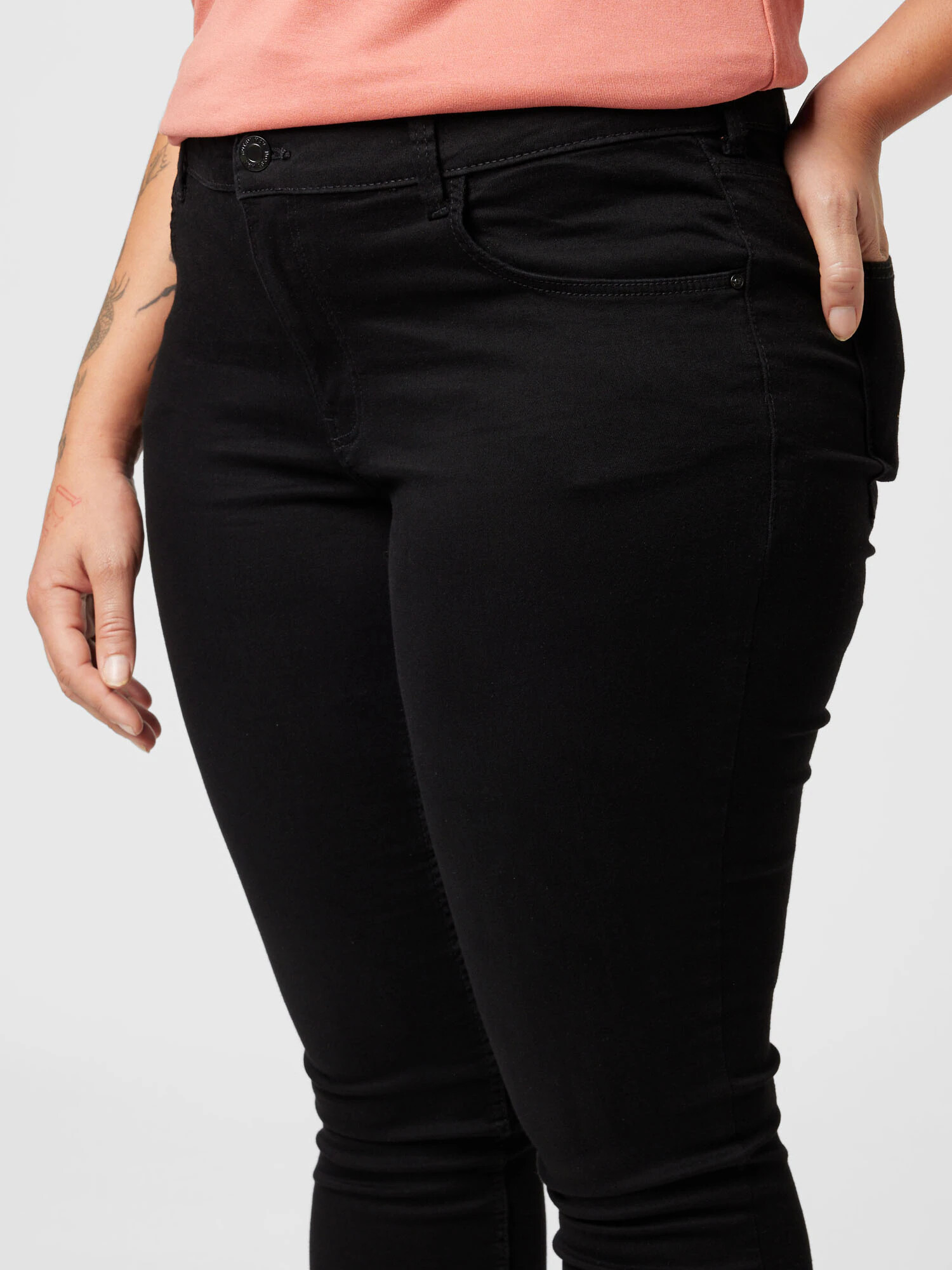 Noisy May Curve Jeans 'BILLIE' negru denim - Pled.ro