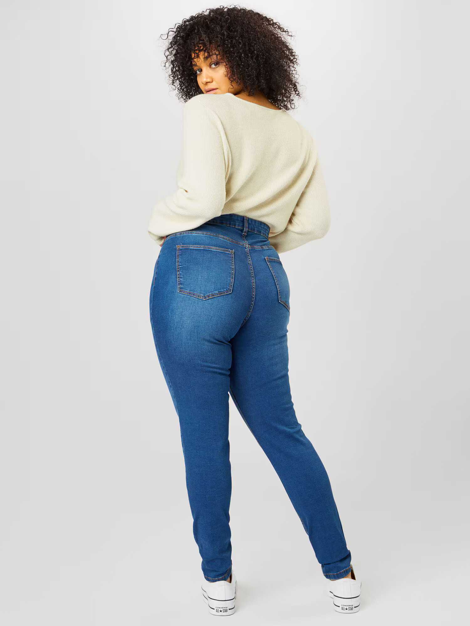 Noisy May Curve Jeans 'Callie' negru denim - Pled.ro