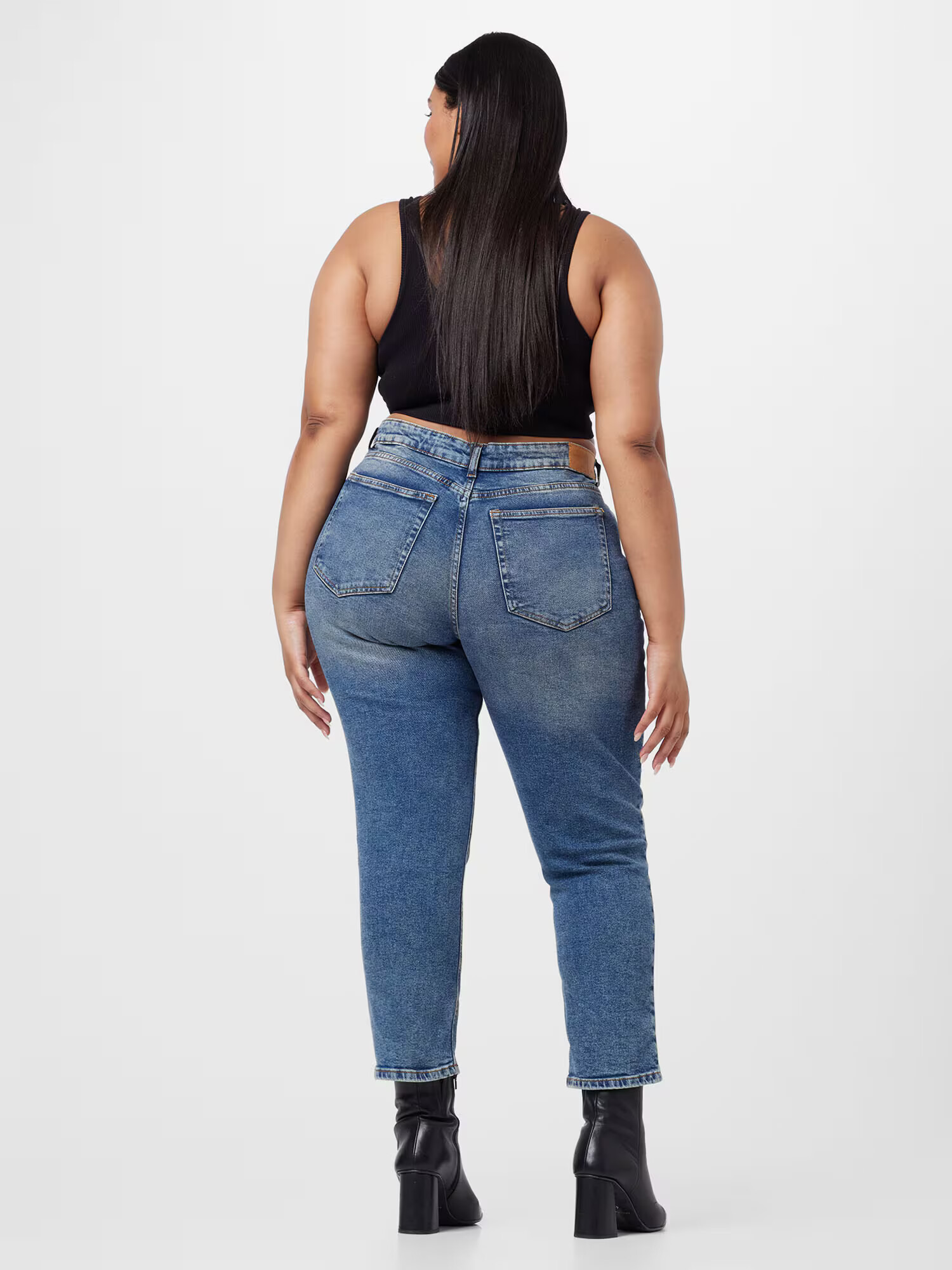 Noisy May Curve Jeans 'MONI' albastru denim - Pled.ro