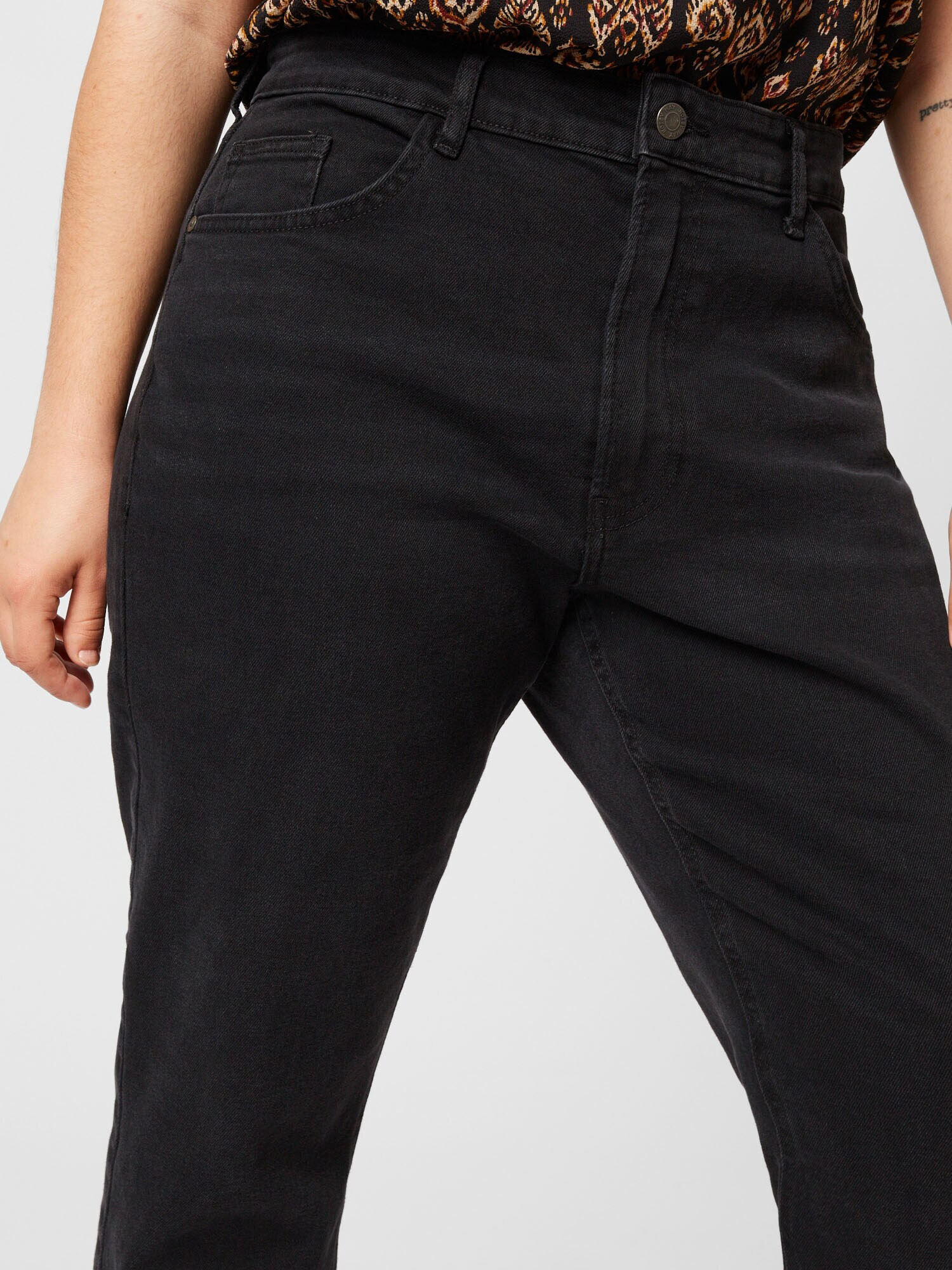 Noisy May Curve Jeans 'MONI' negru denim - Pled.ro