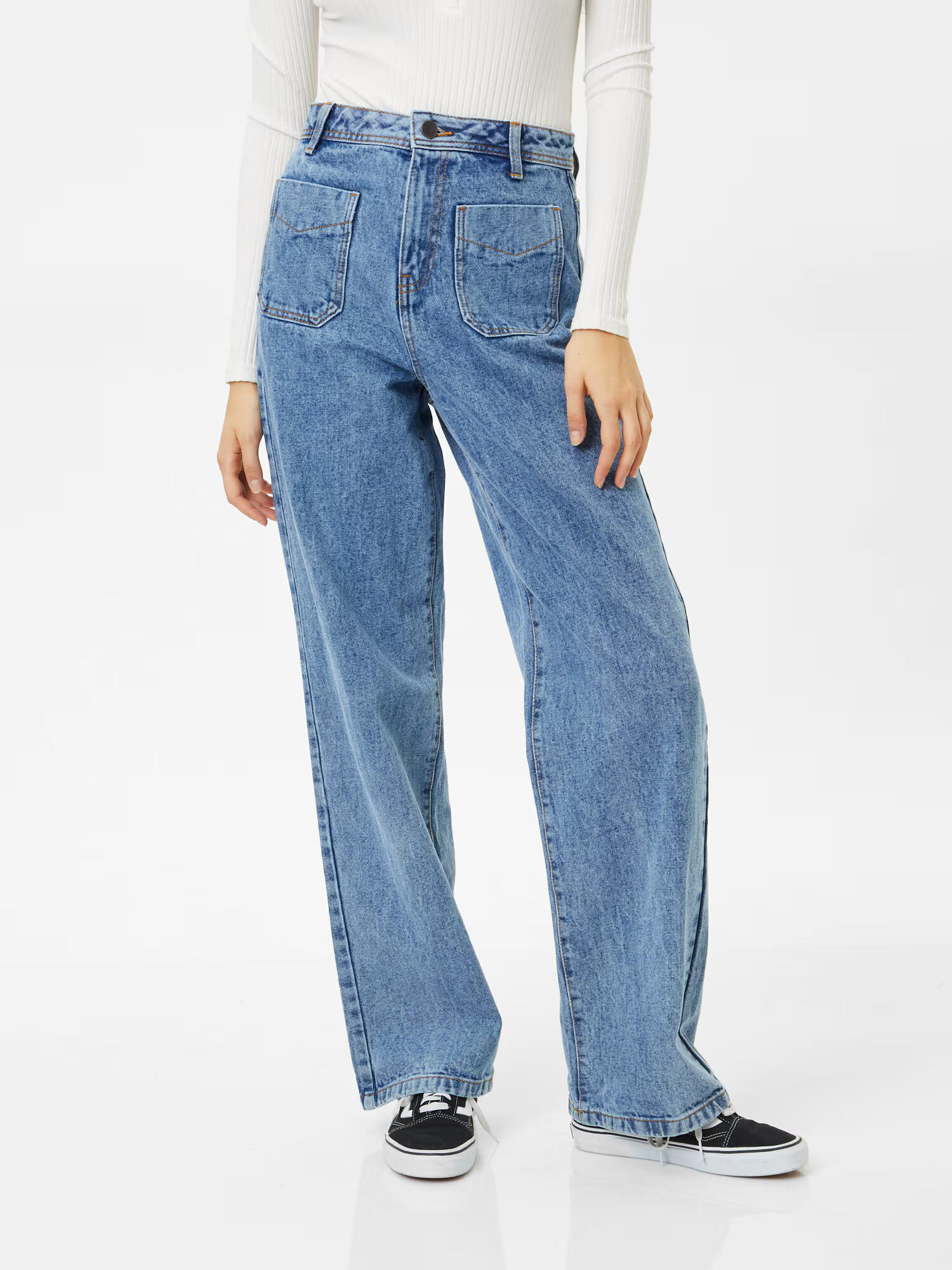 Noisy may Jeans albastru denim - Pled.ro