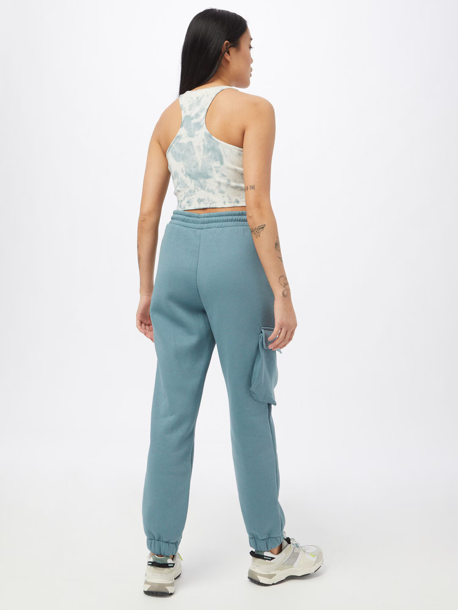 Noisy may Pantaloni cu buzunare 'Asya' albastru pastel - Pled.ro