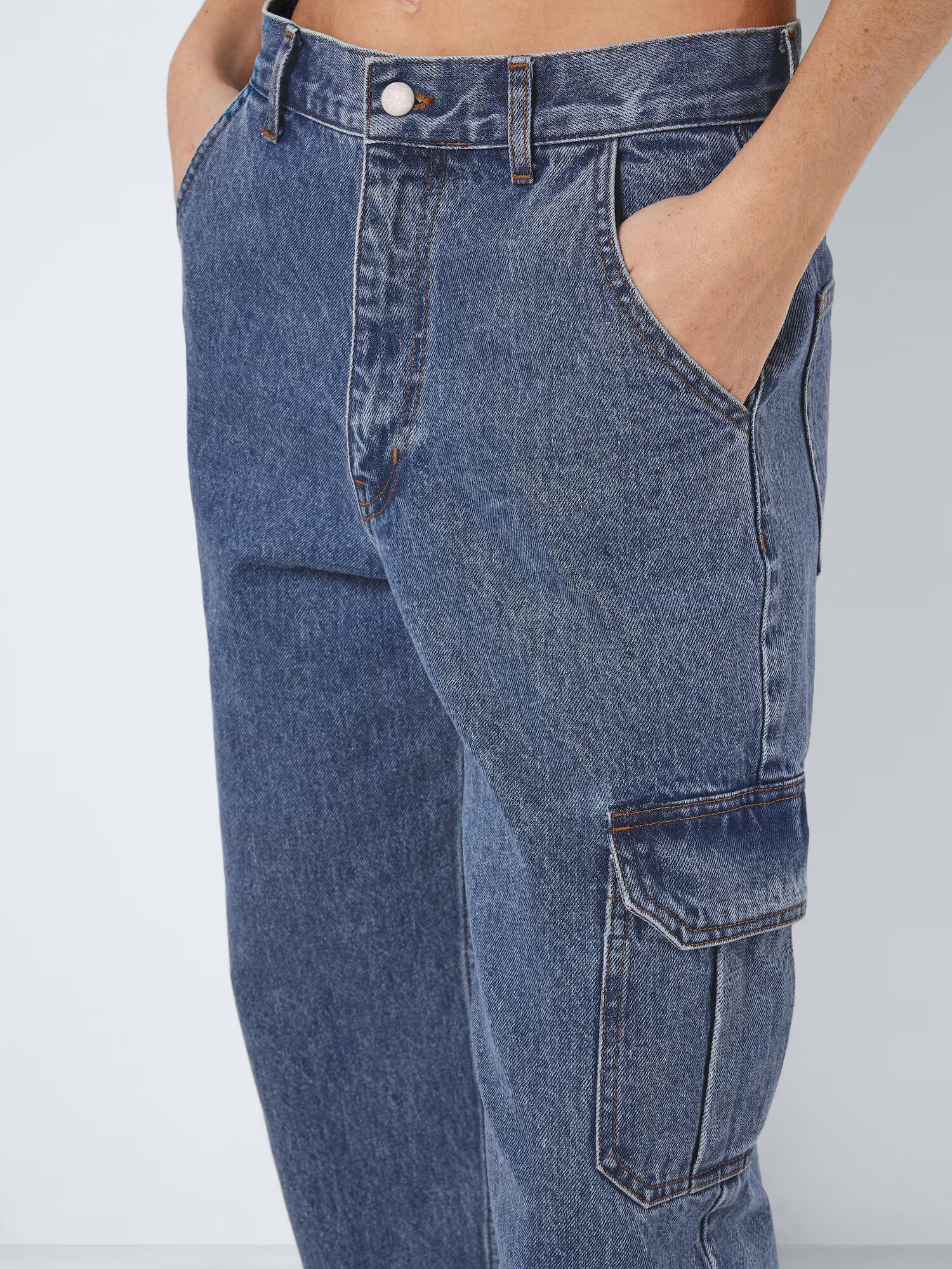 Noisy may Pantaloni eleganți 'Alexa' albastru denim - Pled.ro