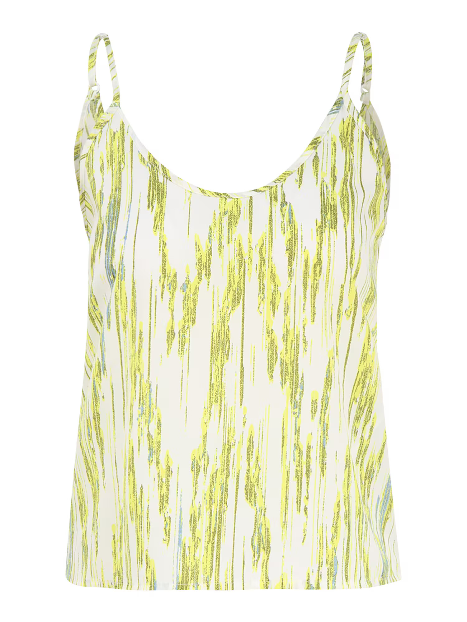 Noisy May Petite Top 'RITA' albastru fumuriu / galben citron / oliv / alb - Pled.ro