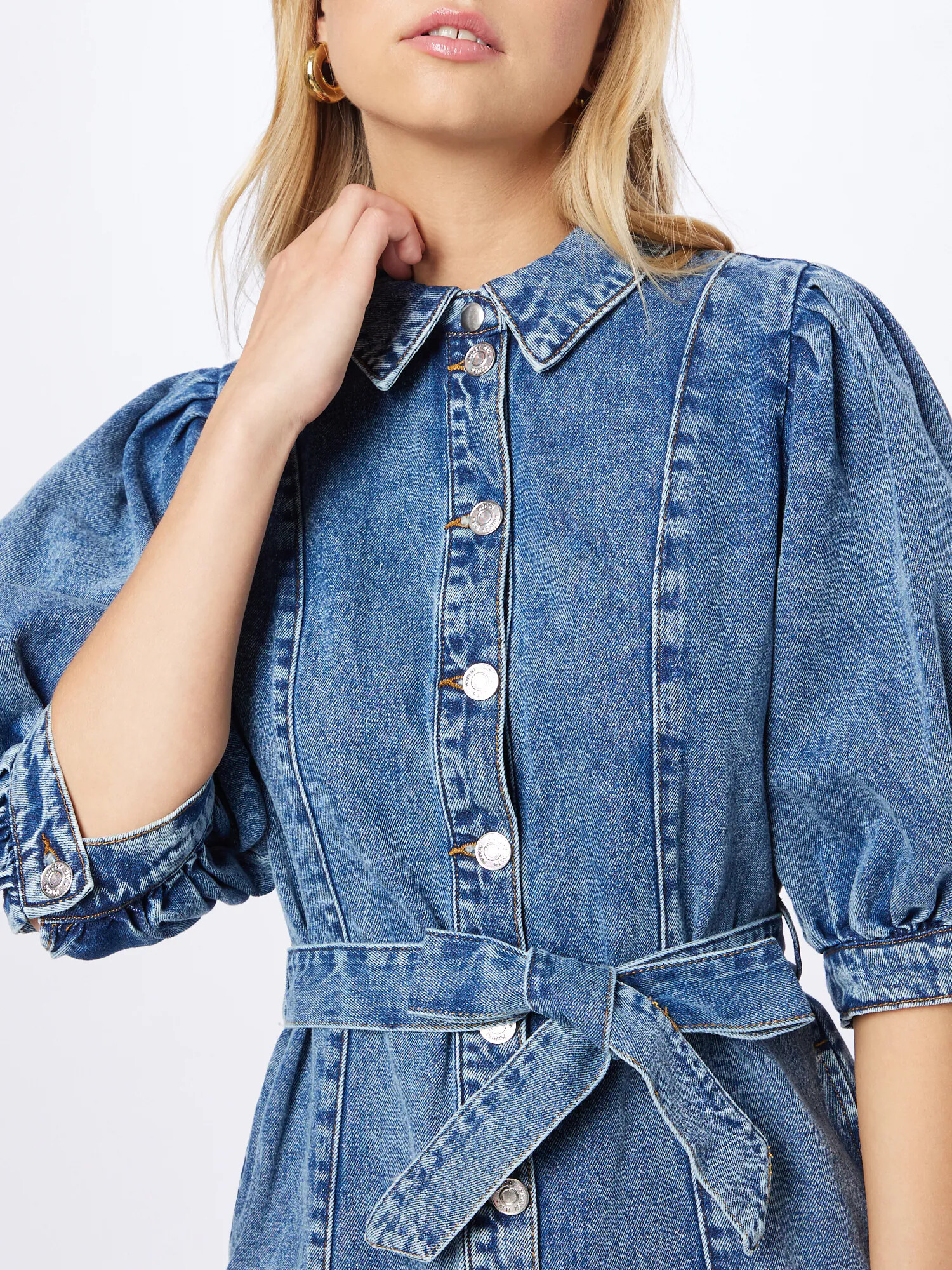 Noisy may Rochie tip bluză 'Reya' albastru denim - Pled.ro