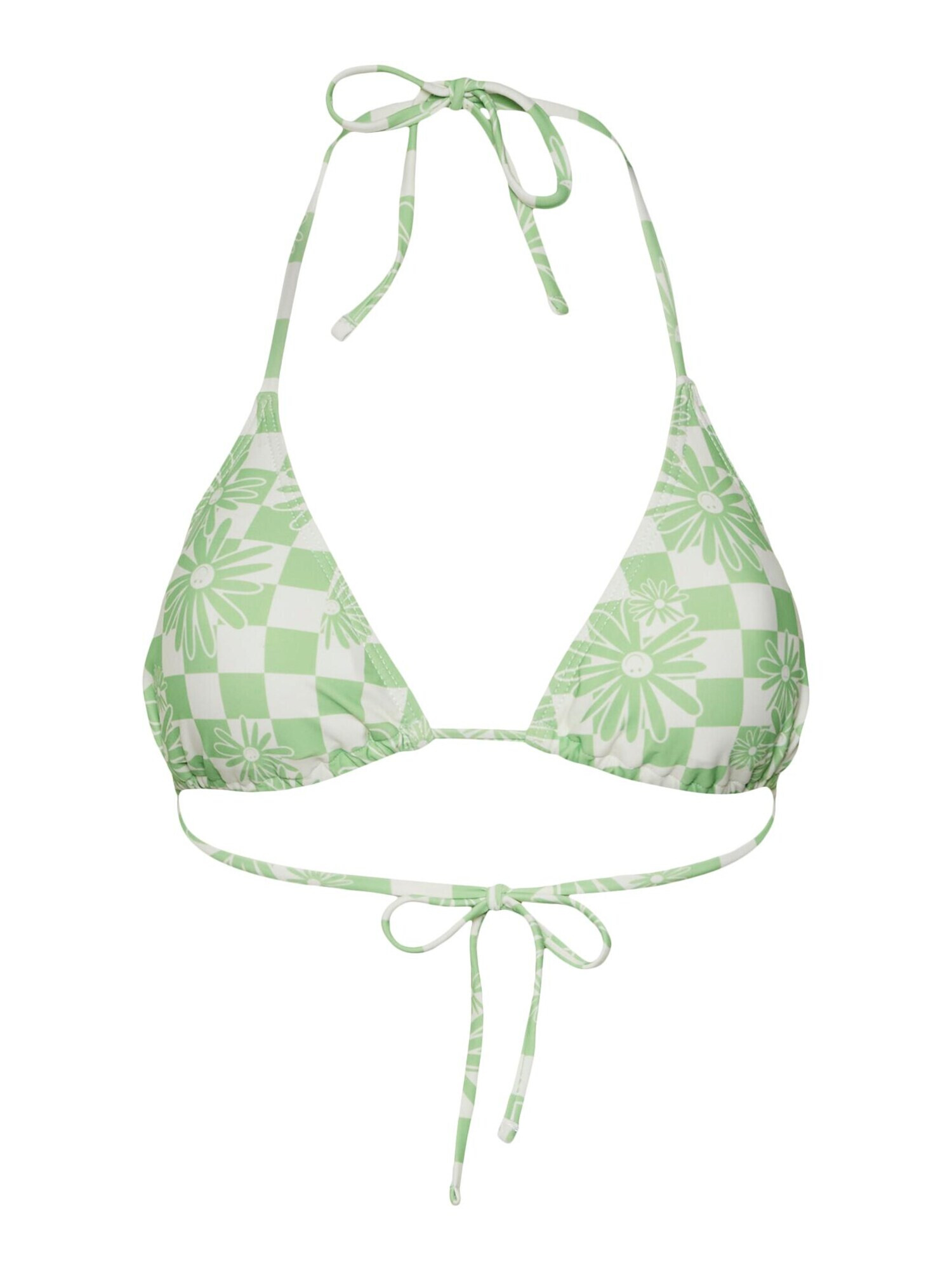 Noisy may Sutien costum de baie 'ANJULI' verde măr / alb - Pled.ro