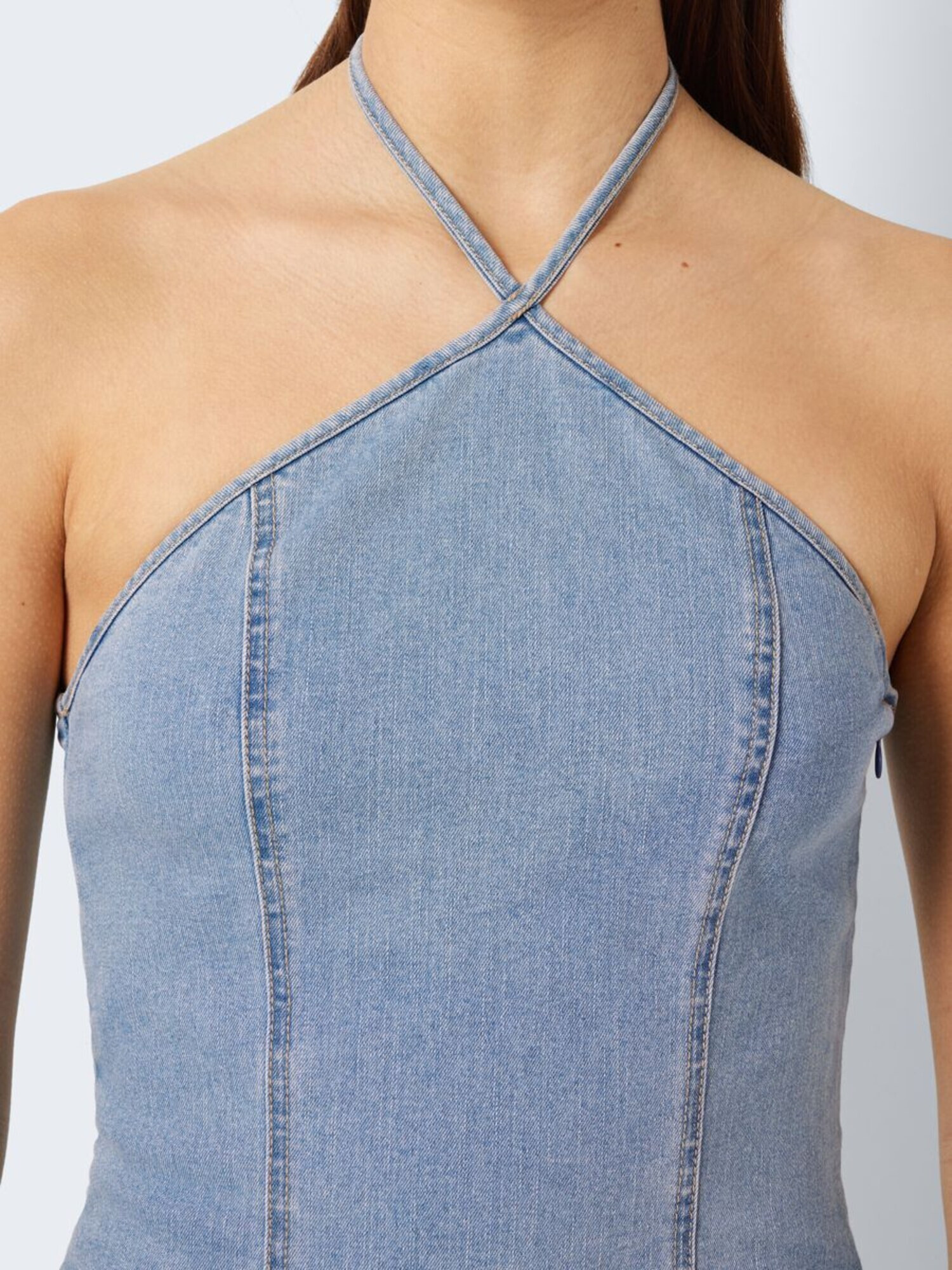 Noisy may Top 'NICKY' albastru denim - Pled.ro